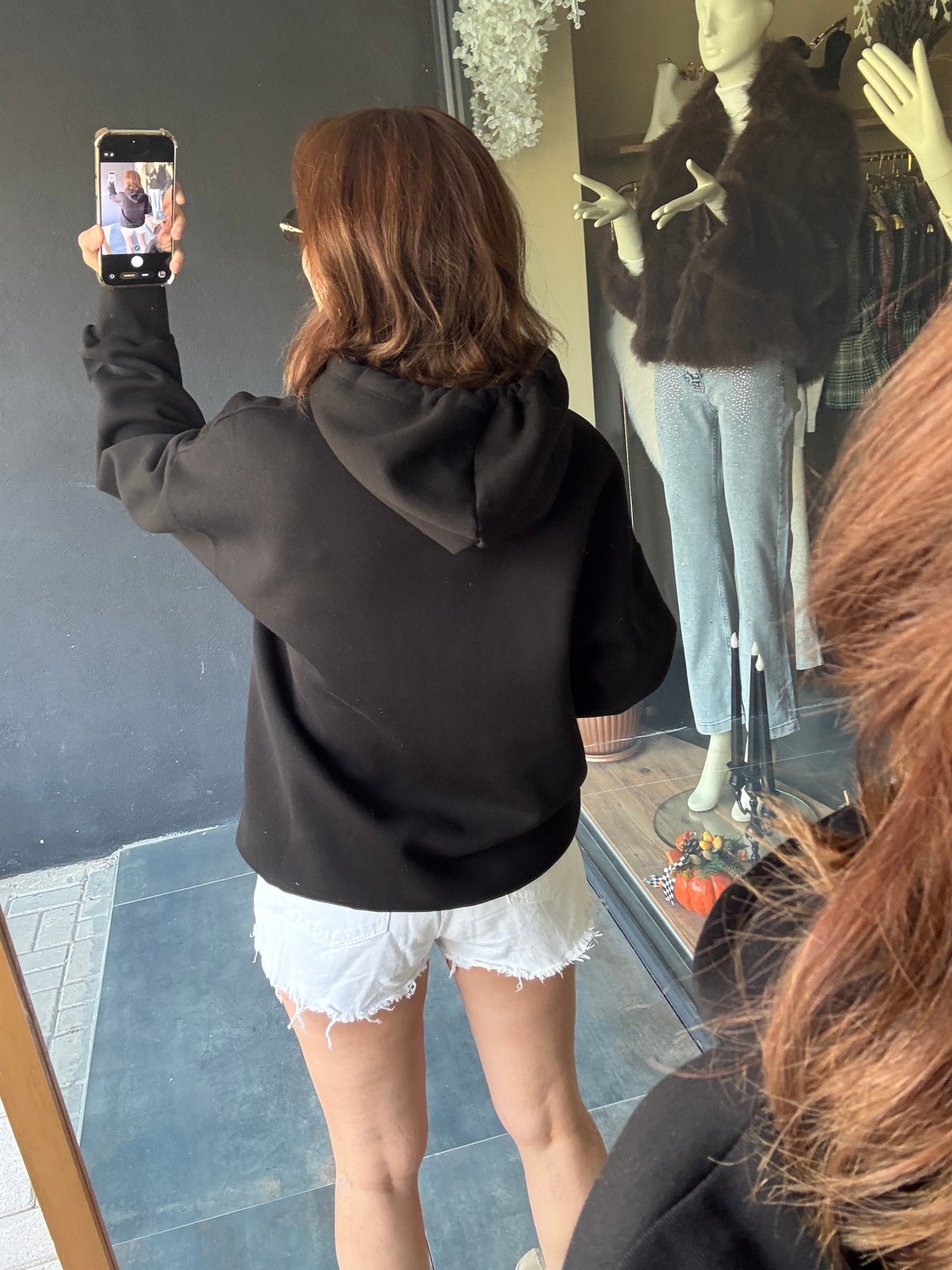 Muvy Siyah Kabartmalı Gp Sweatshirt