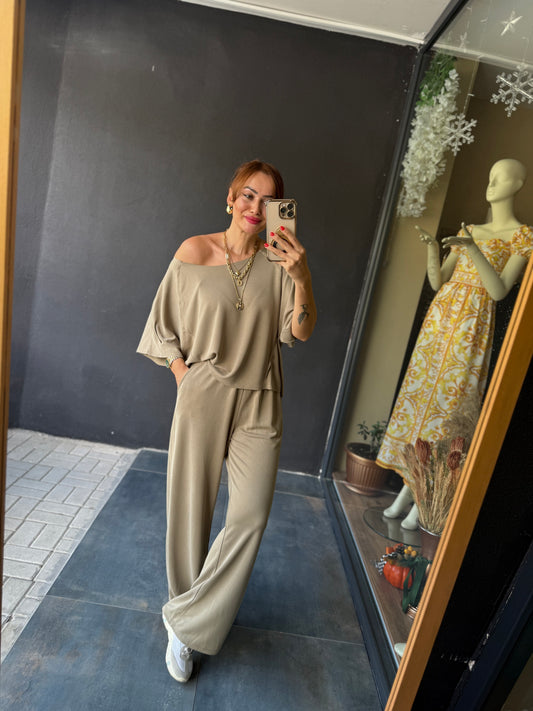 Look Yağ Yeşili Modal Takım