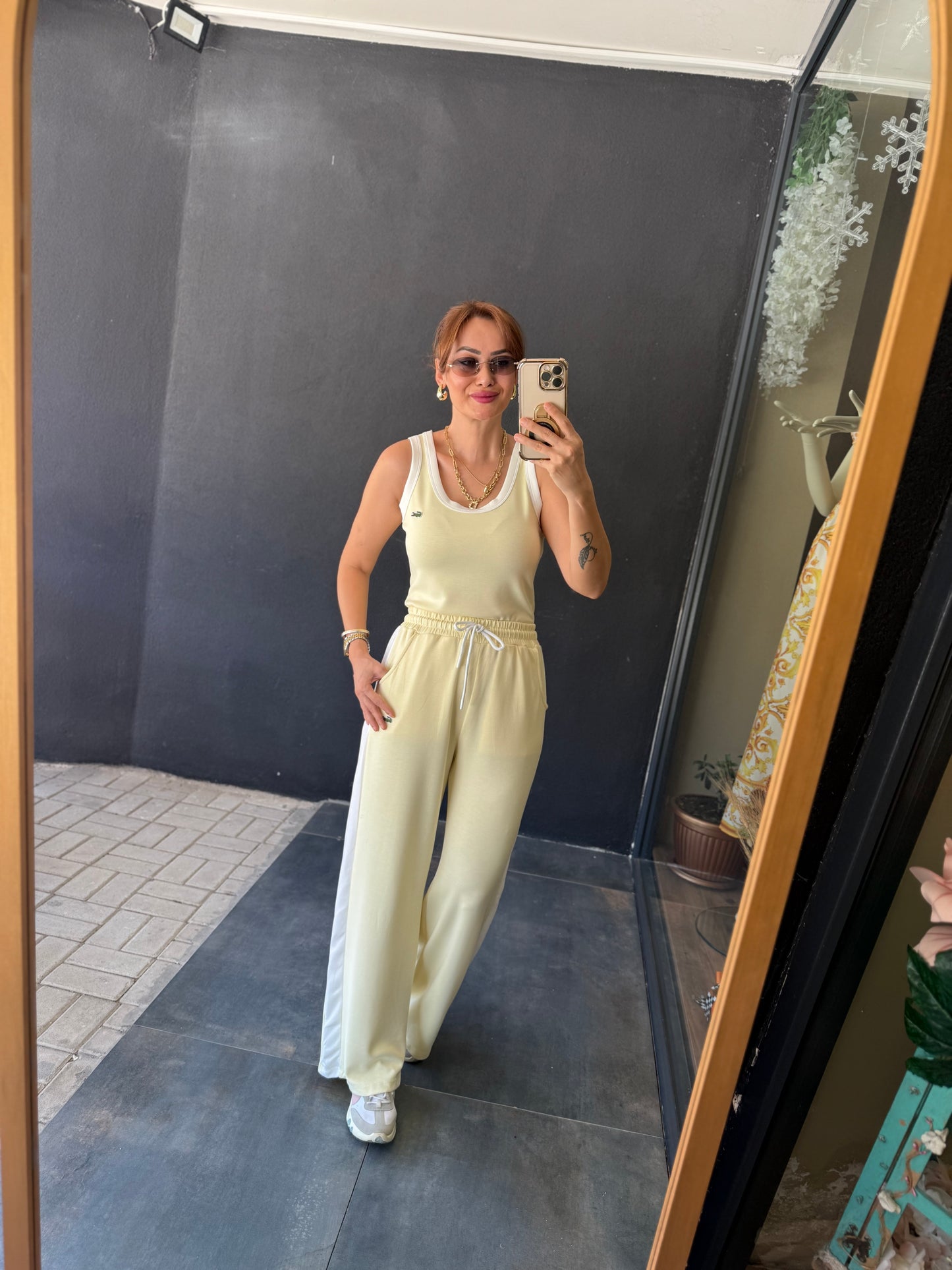 Laxet Sarı Modal Eşofman Takımı