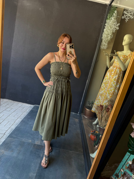 Feel Haki Etek & Bluz Takım