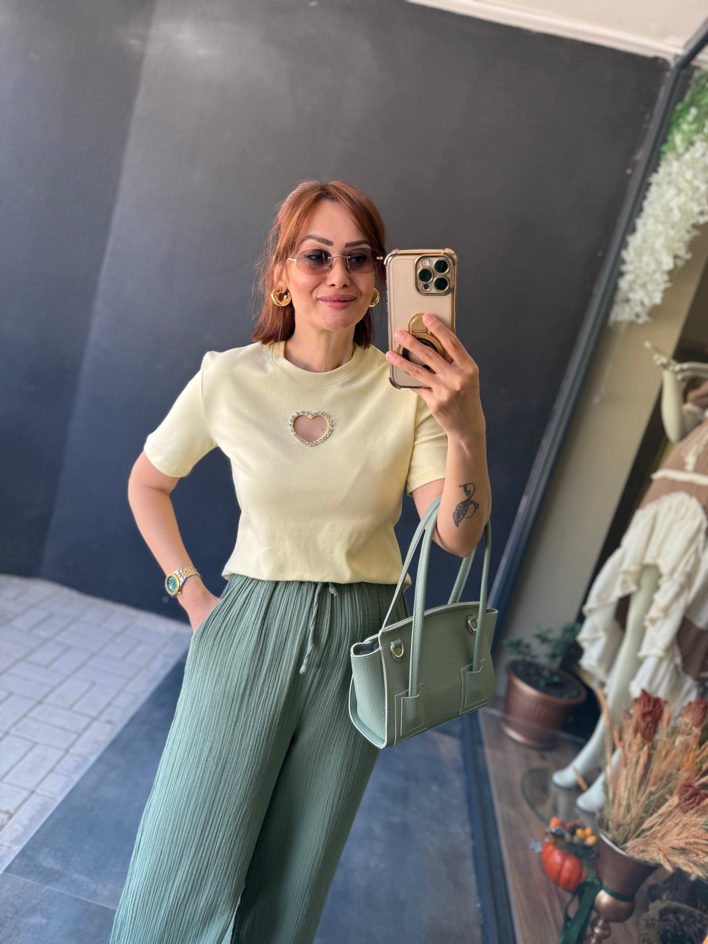 Bısou Yellow T-Shirt
