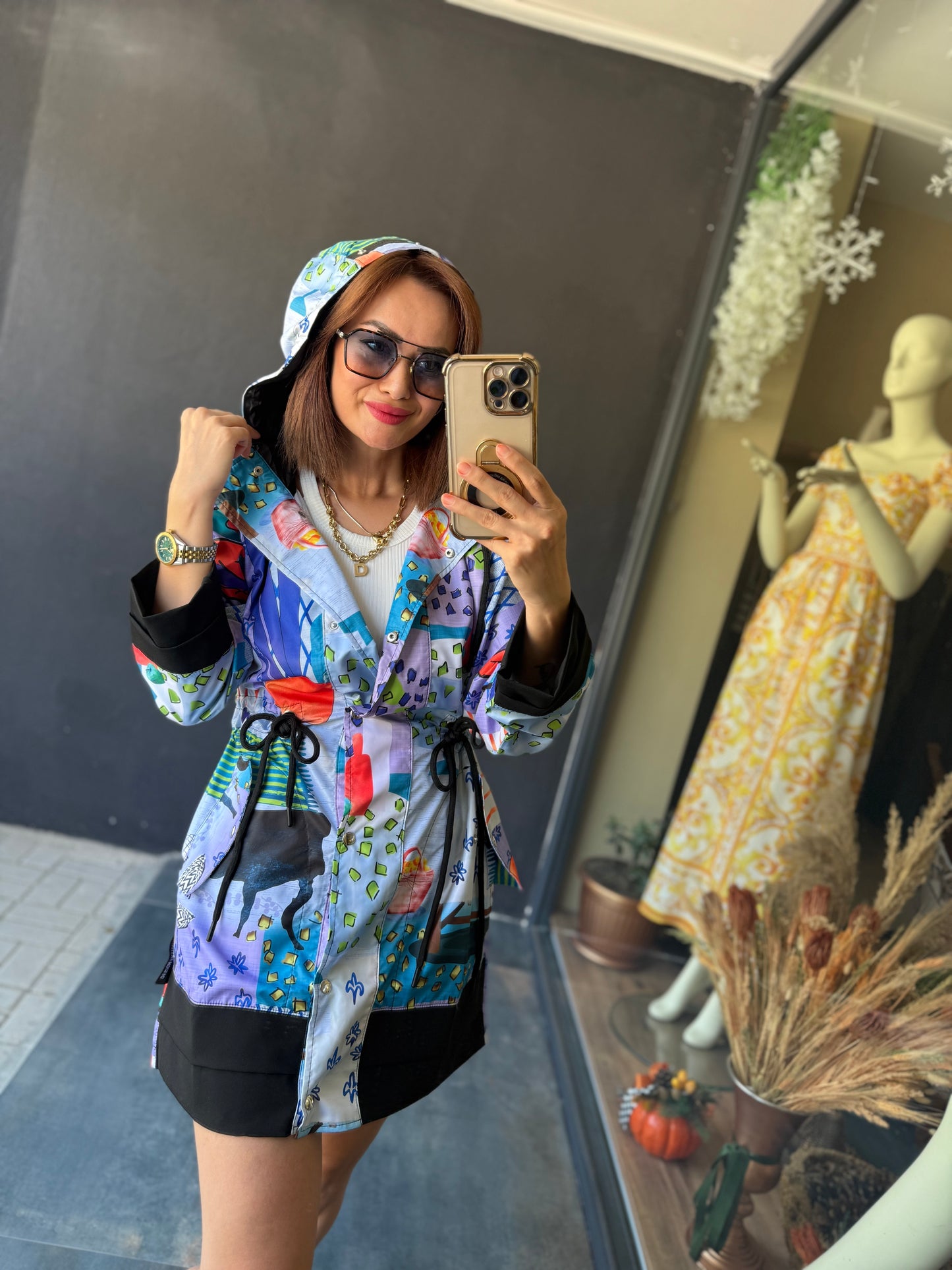 S.c.h Lila Trenchcoat