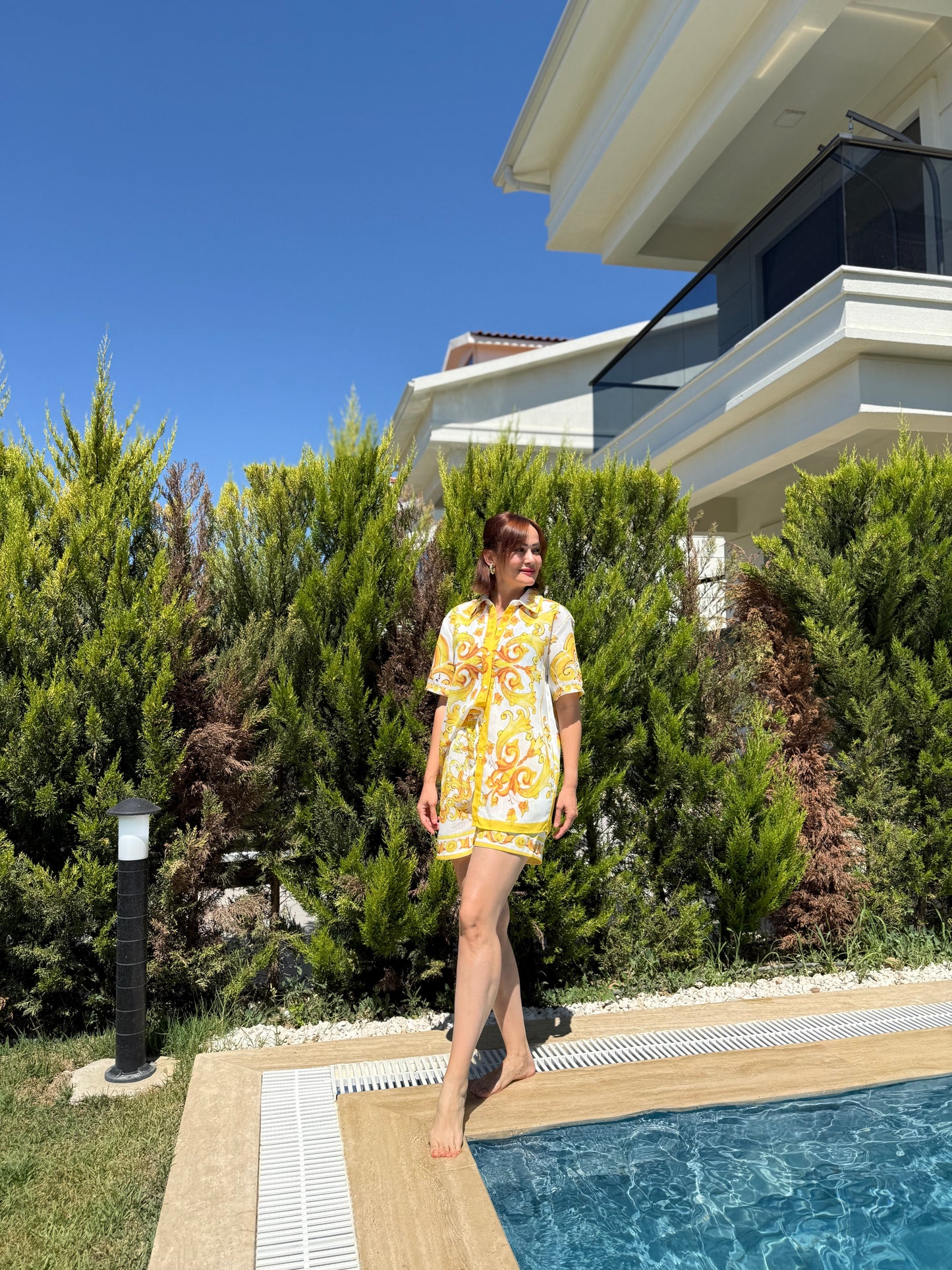 Dolce Sarı Şort Takım