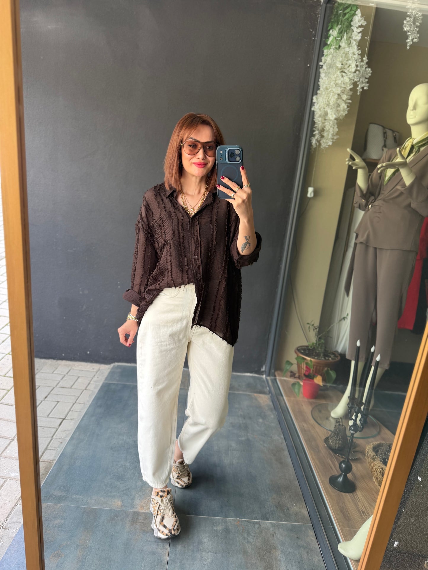 Xlove Bej Baggy Pantolon