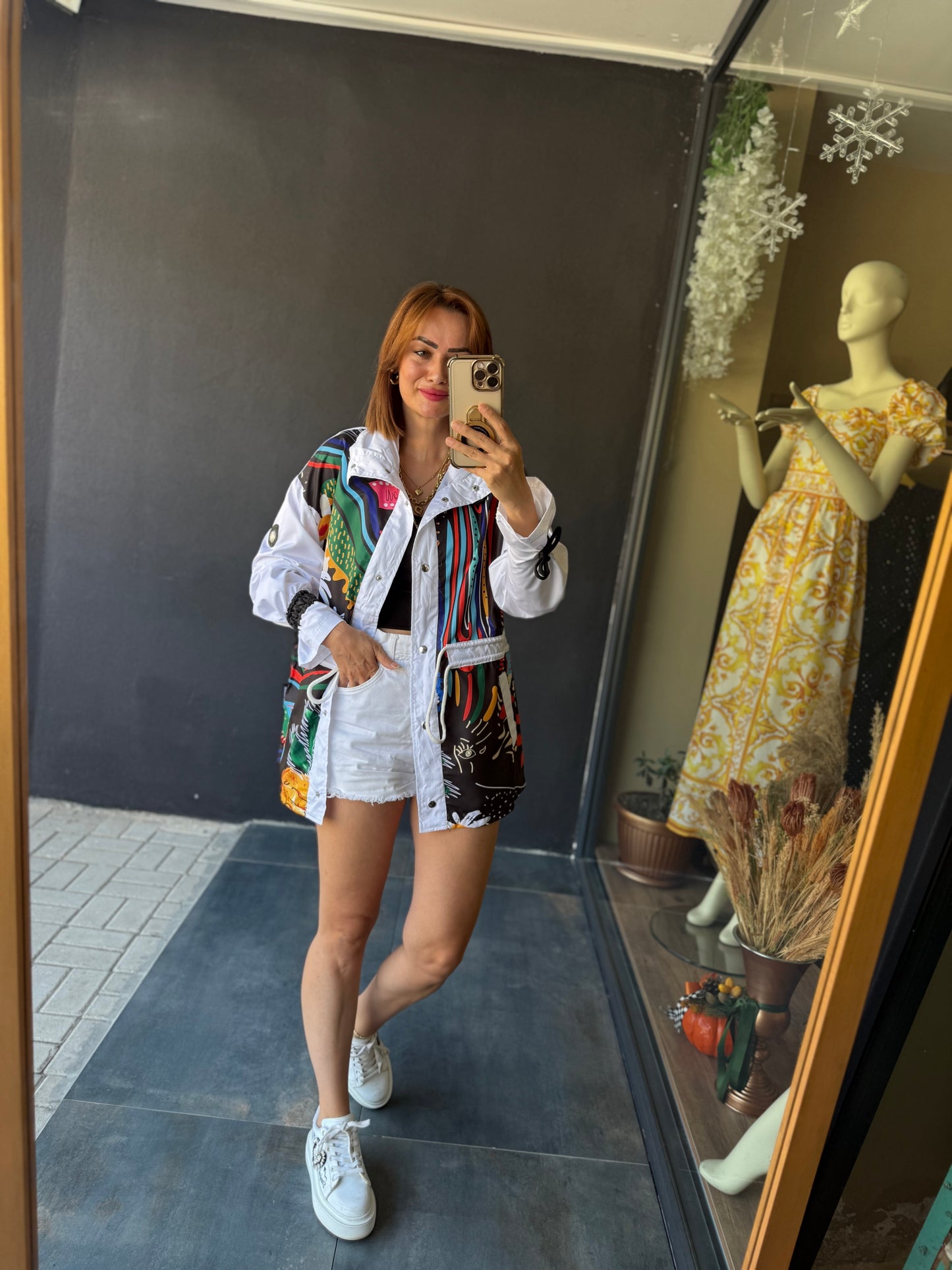 S.c.h Beyaz Trenchcoat