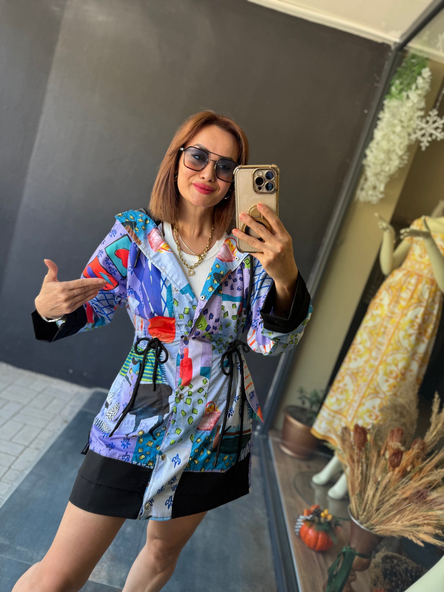 S.c.h Lila Trenchcoat