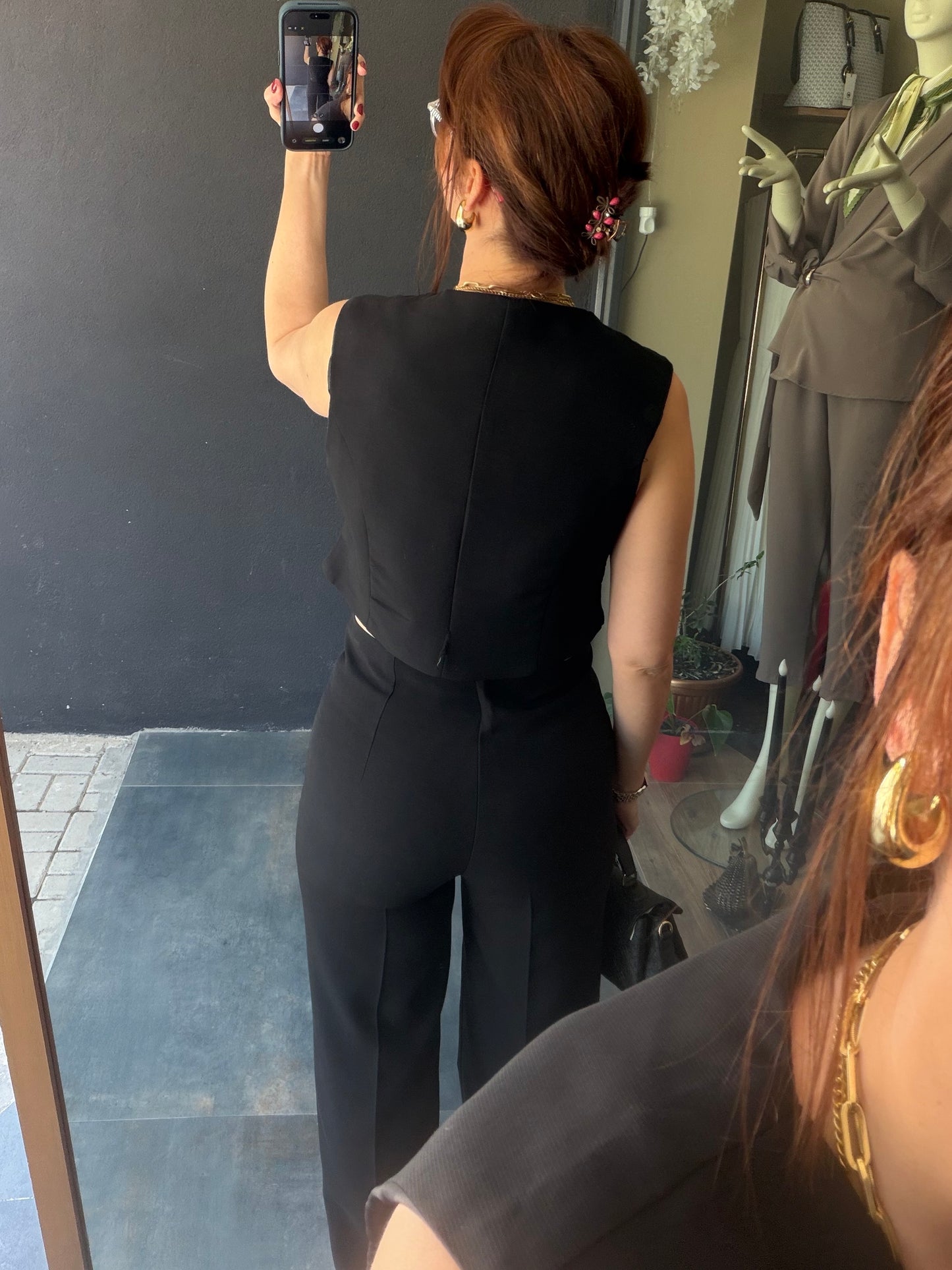 Magra Siyah Yelek & Pantolon Takım