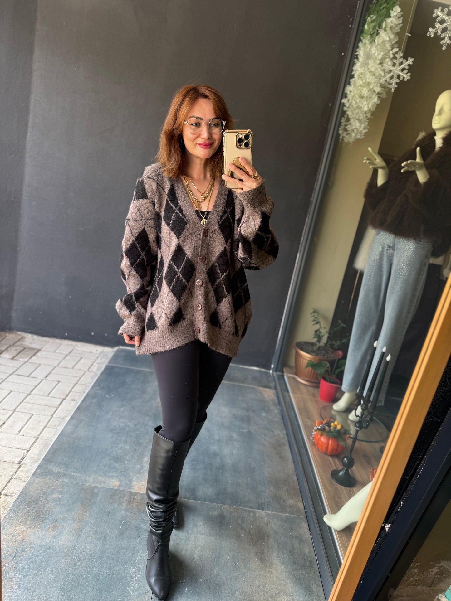 Ruzy Kahve Kaşmir Hırka