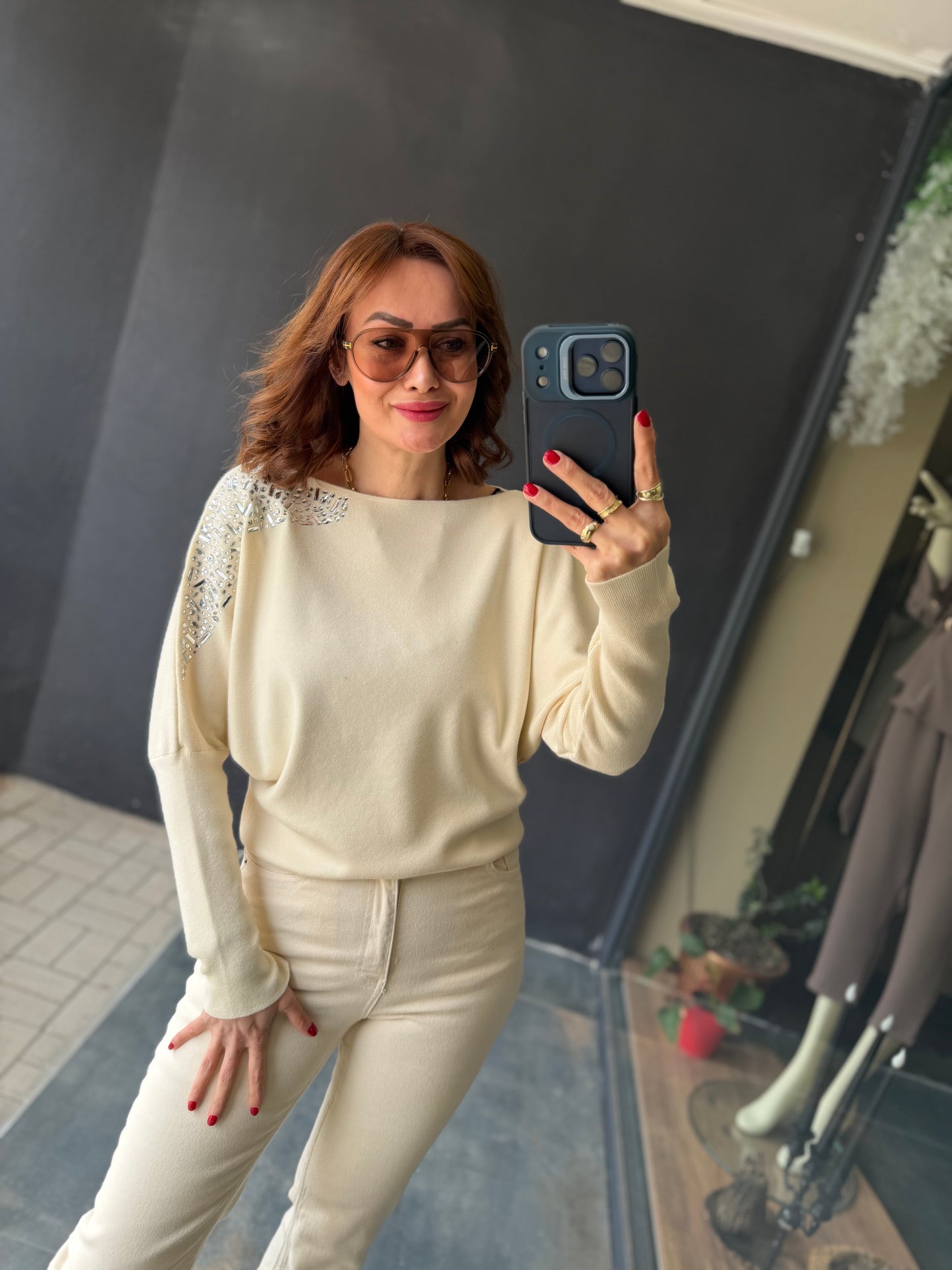 Crowi Bej Elit Triko Bluz