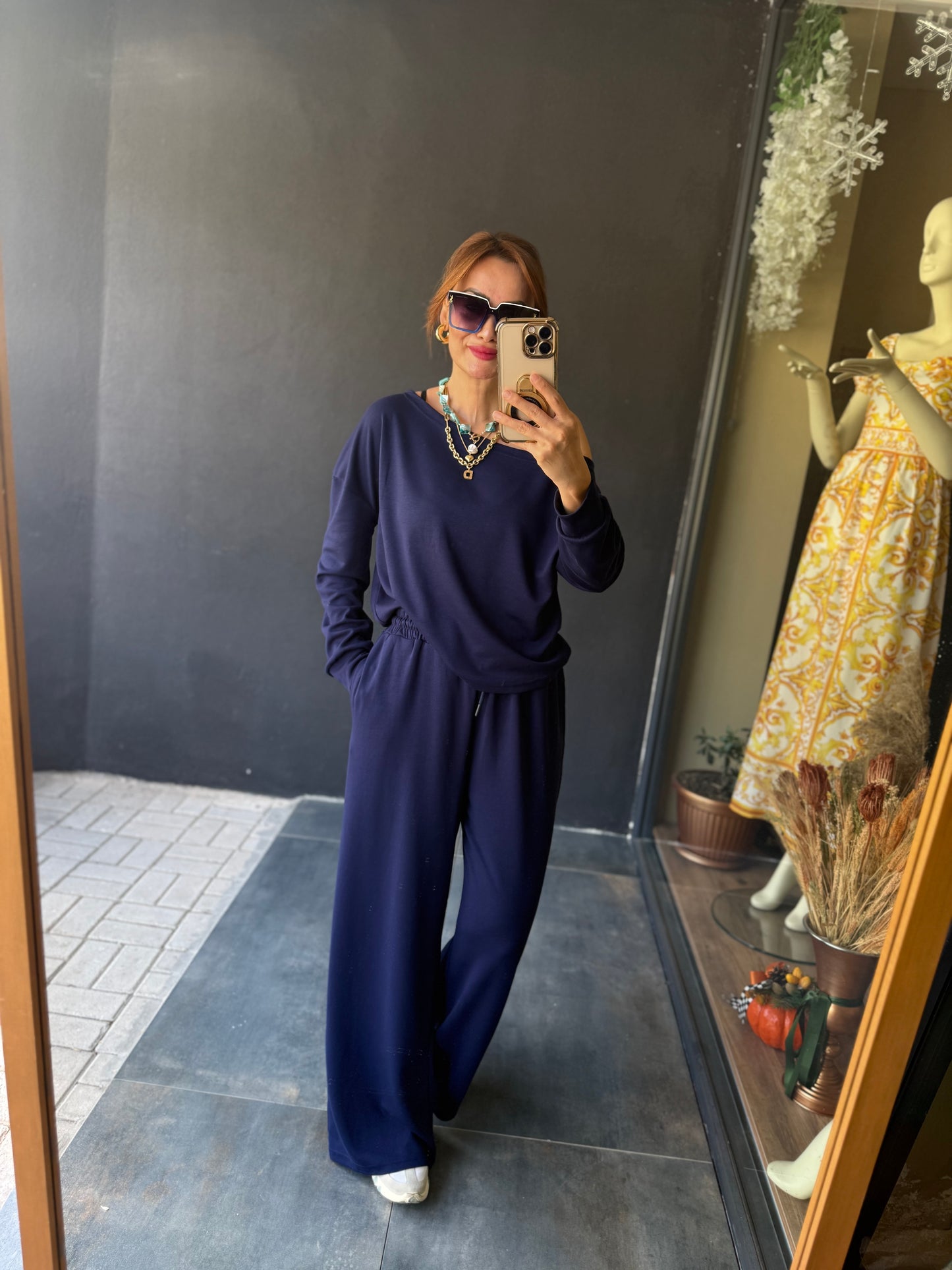 Latest Lacivert Modal Takım