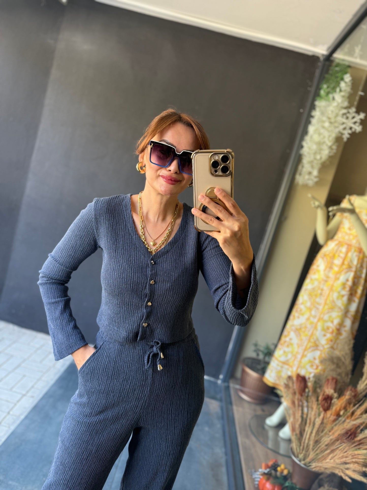 Gynamic Elit Örme İndigo Takım