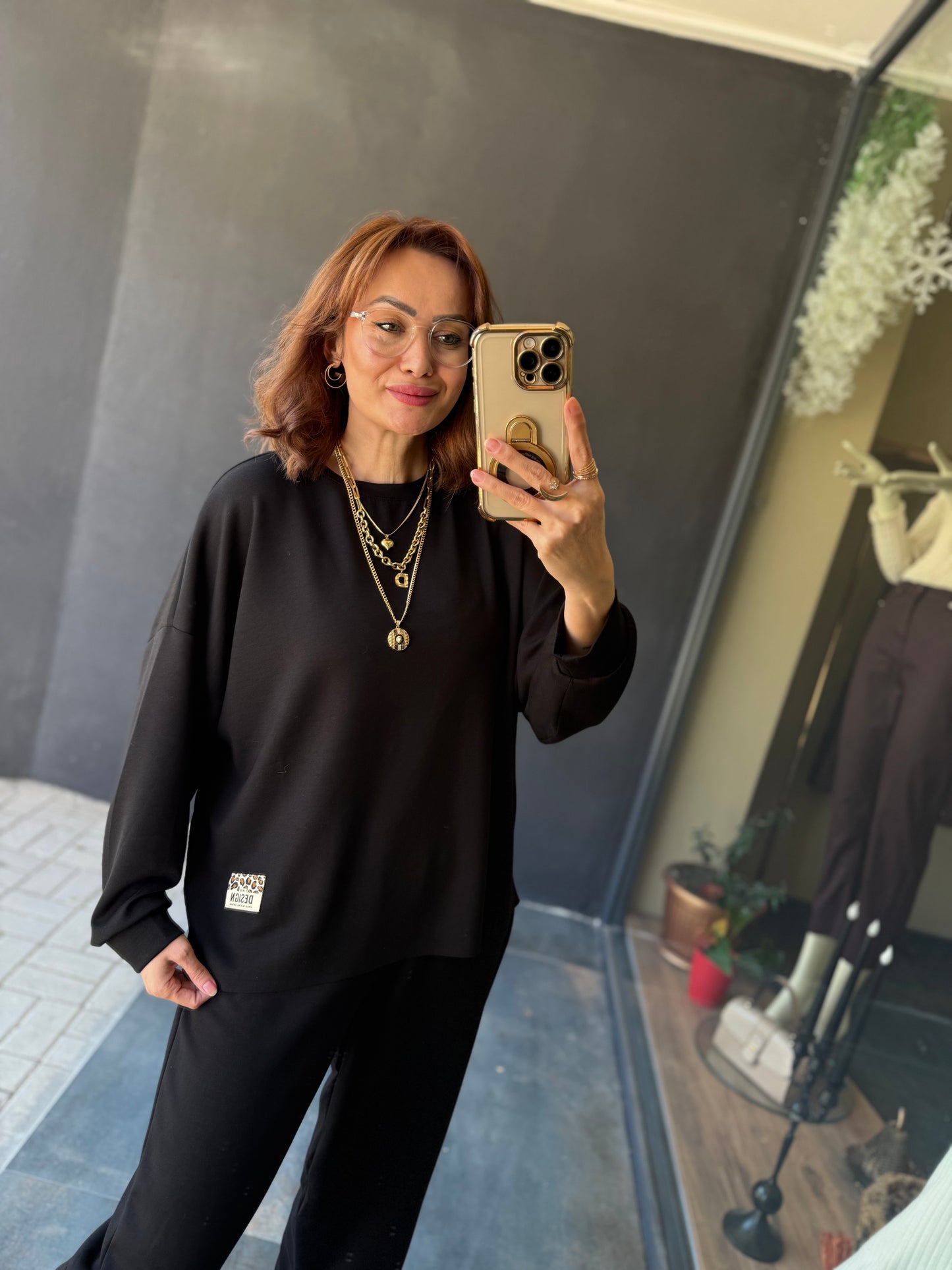 Şayza Siyah Armalı Takım