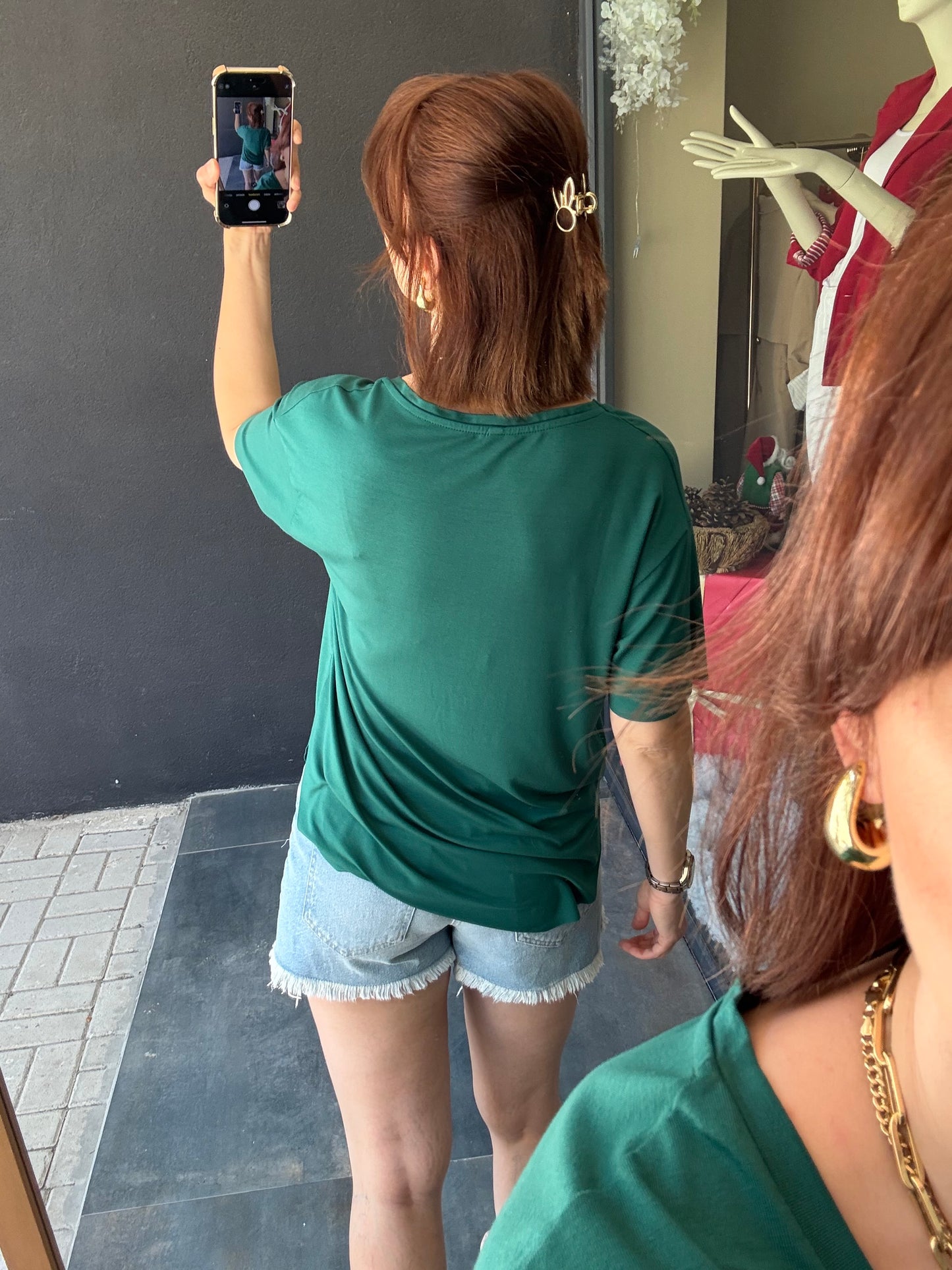 The Secret Yeşil Yuvarlak T-Shirt