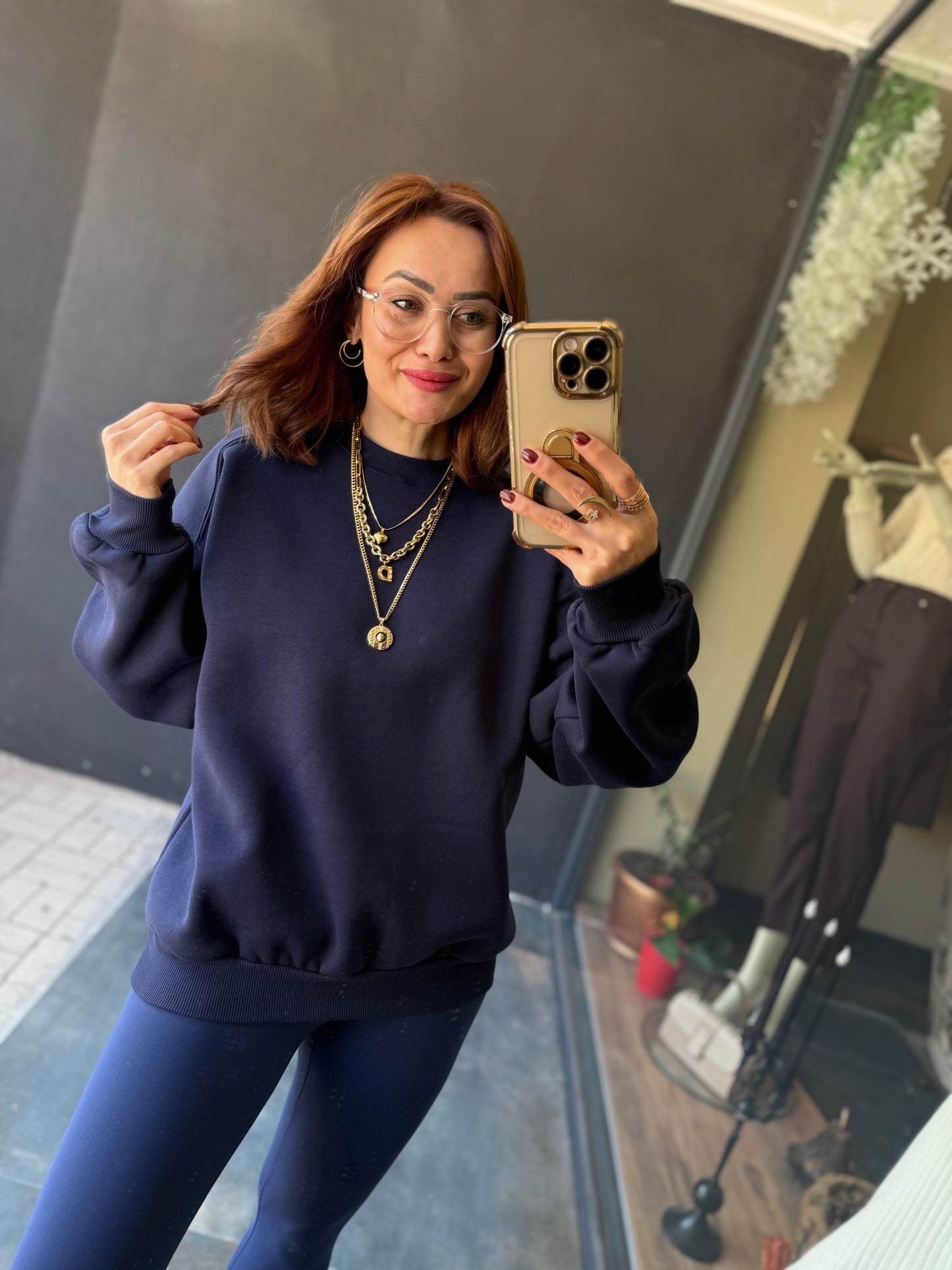 Petra Lacivert Sweat