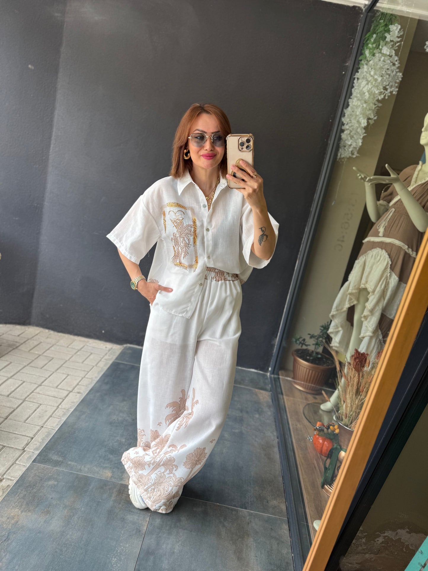 Fredo Bej Palmiye Keten Takım