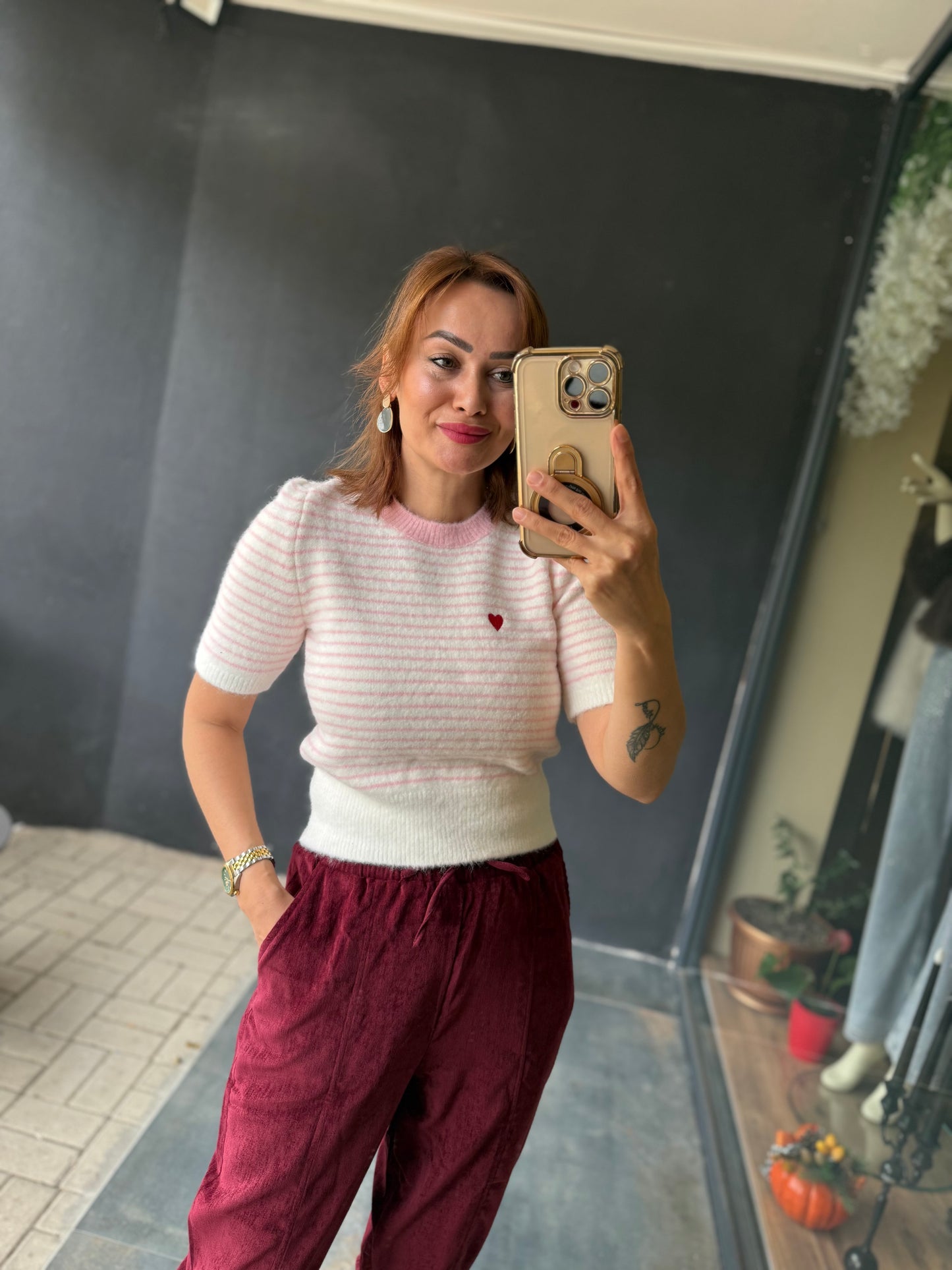 Harce Pembe Yumoş Triko