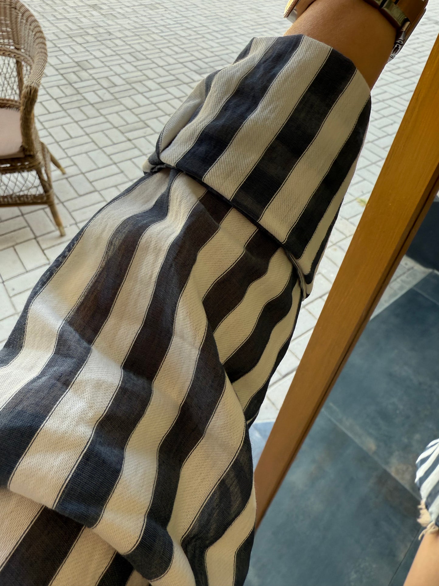 Bısou Lacivert Çizgili Gömlek