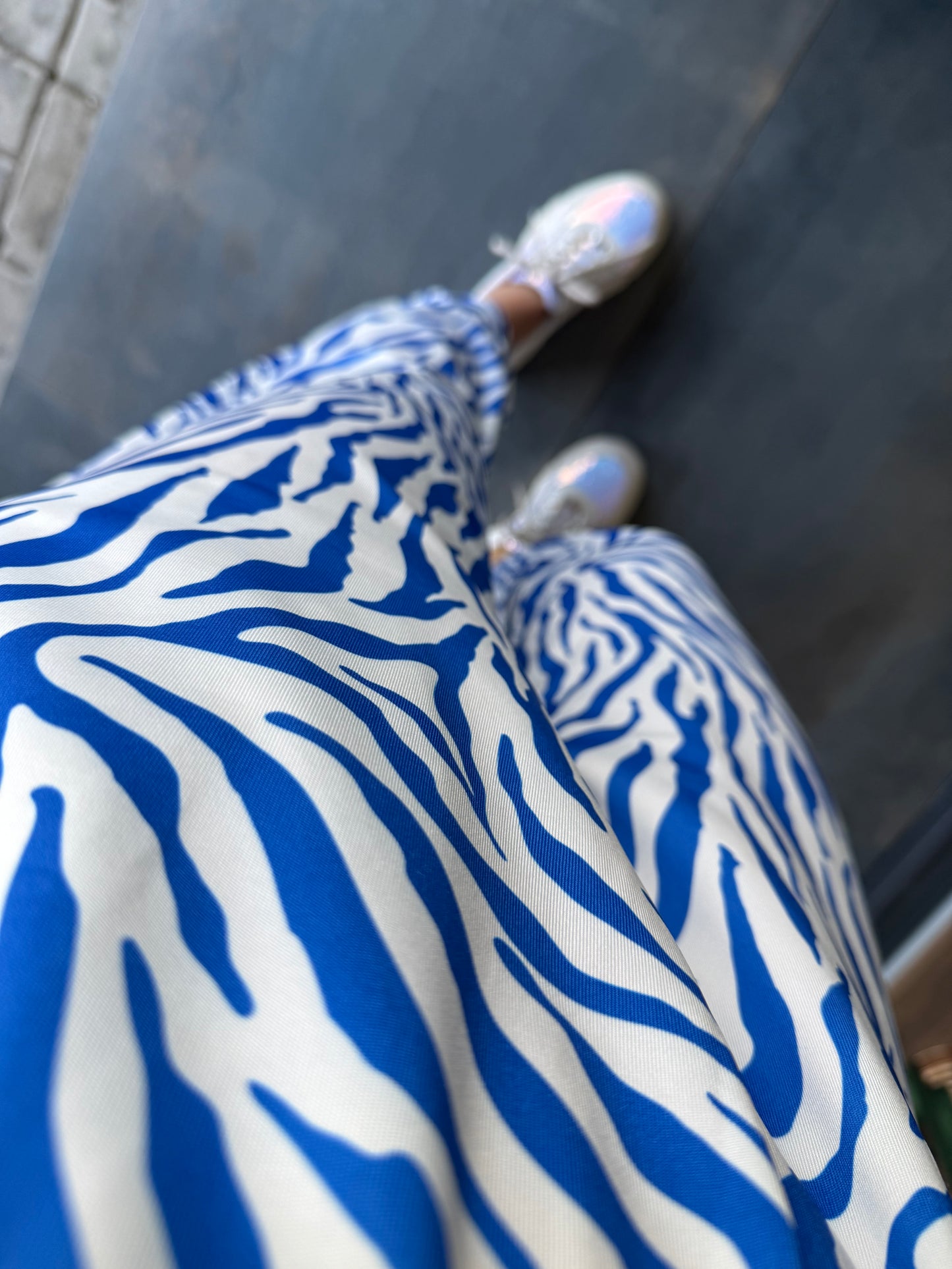 Merry Mavi Şalvar Takım