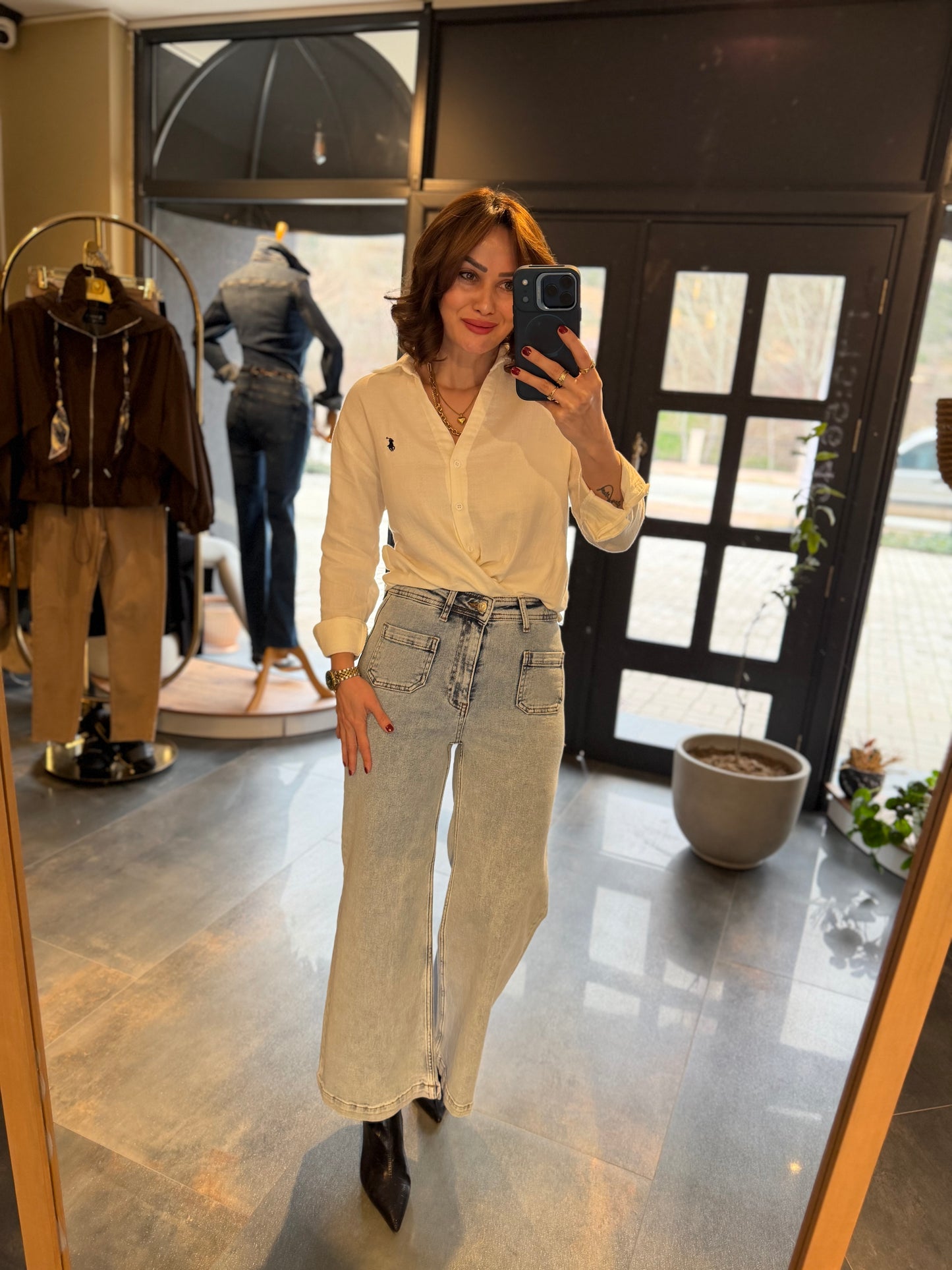 Rent Beyaz Müslin Gömlek