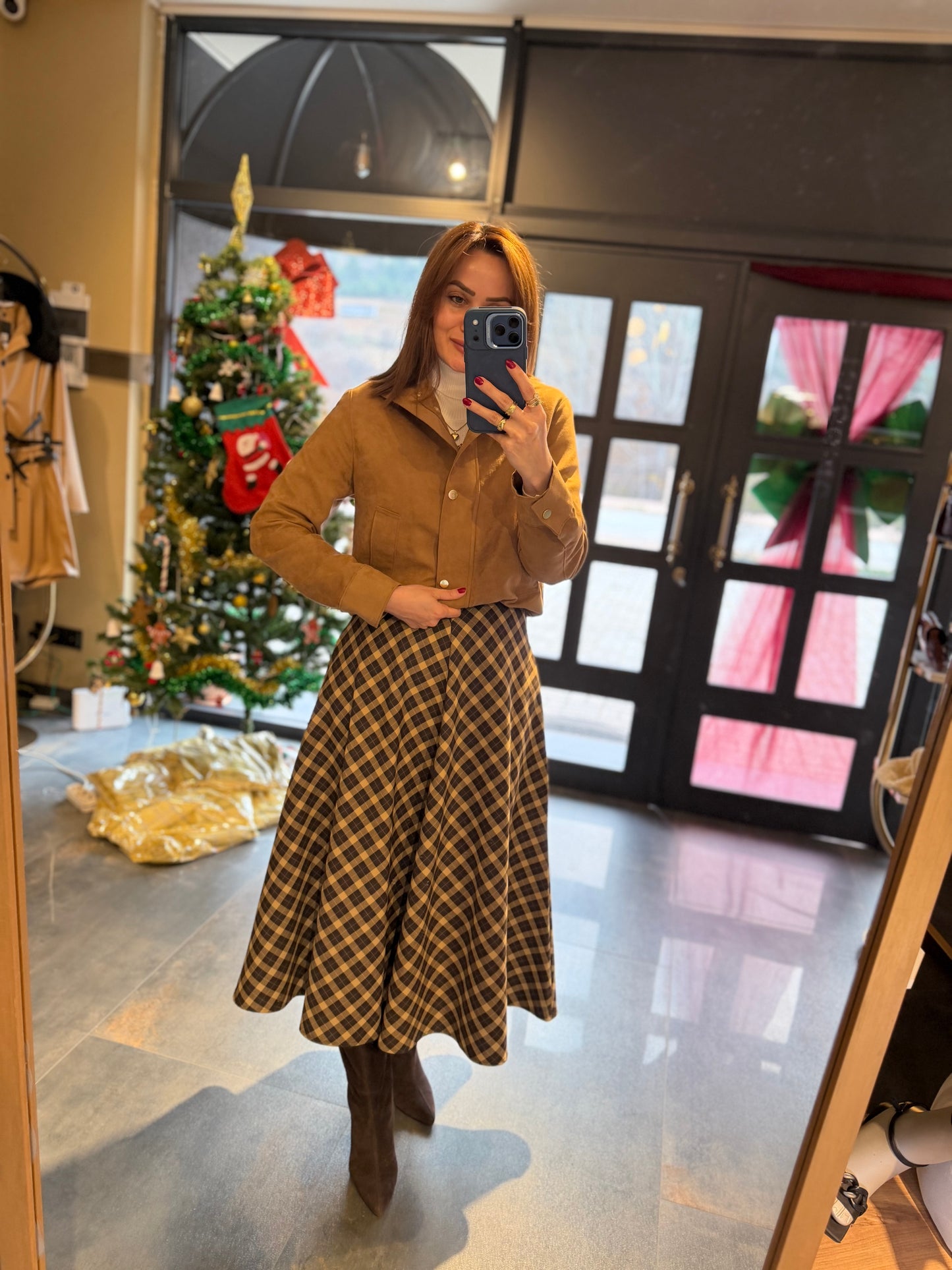 Moog Taba Süet Bomber Ceket