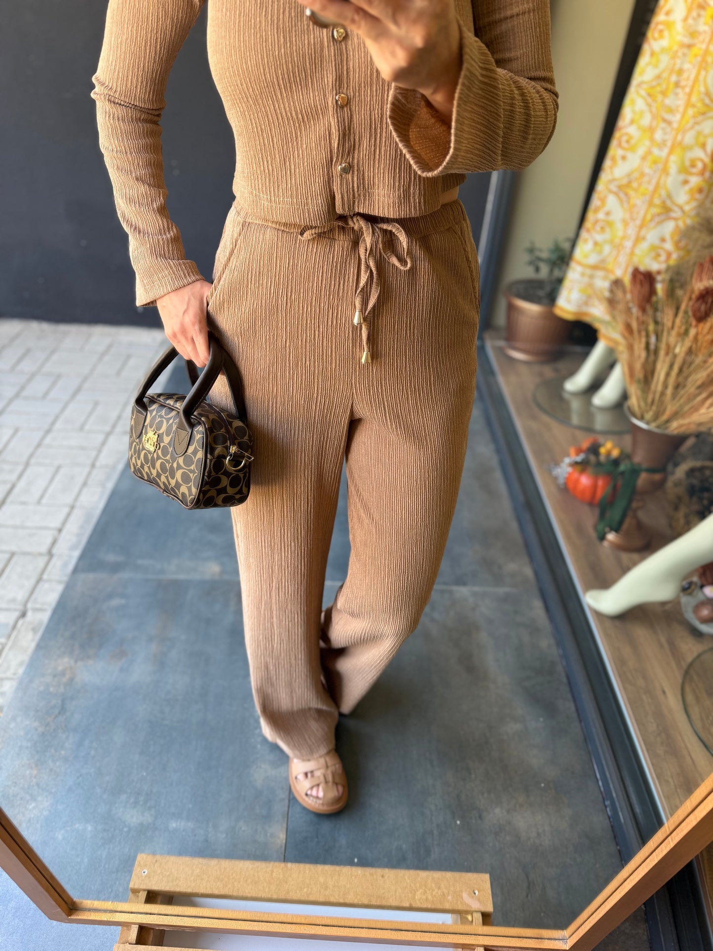 Gynamic Elit Örme Bej Takım