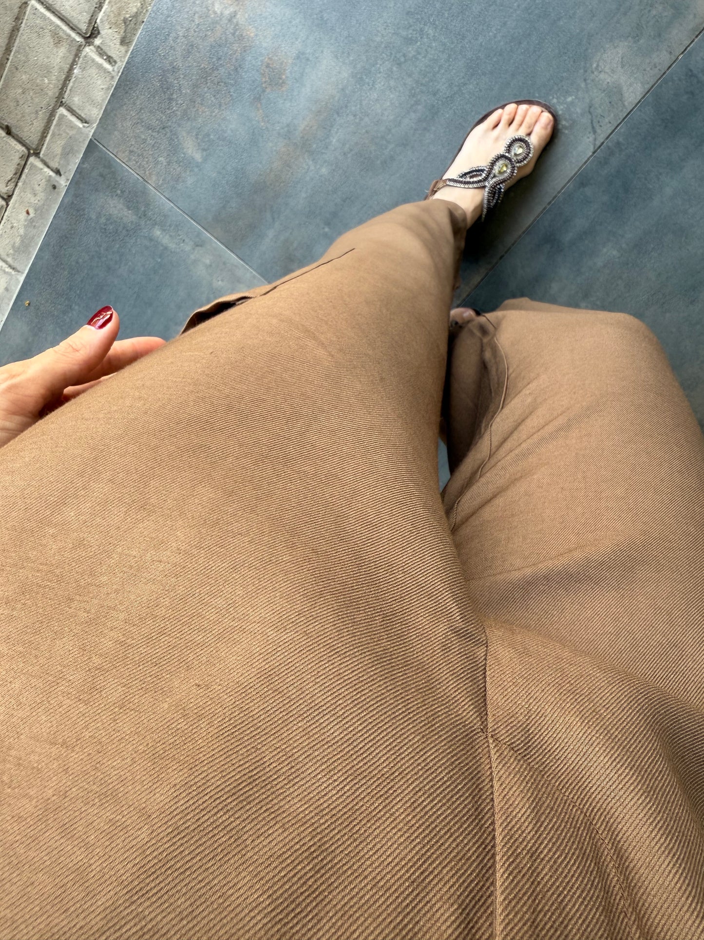 Dark Kahve Kemerli Tulum