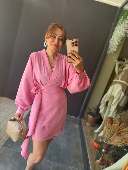 Show Pembe Modal Elbise