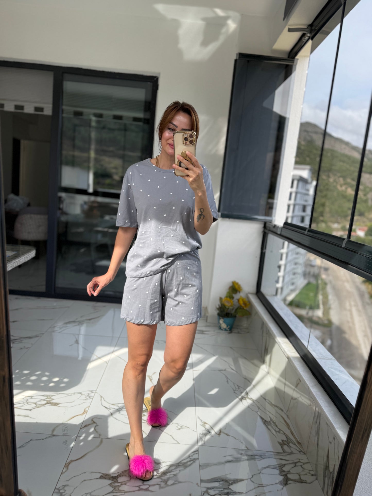 Hanteks Kısa Kol Pijama Takımı 10