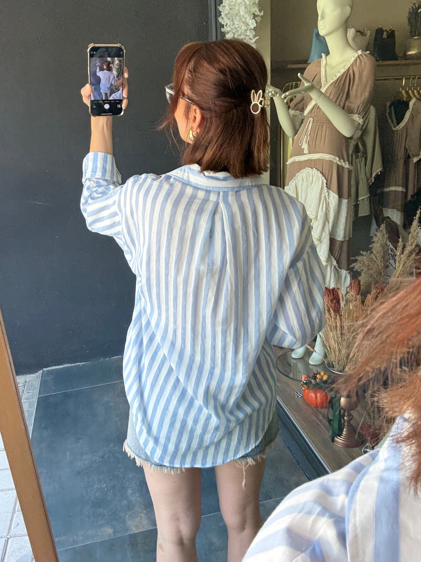 Bısou Mavi Çizgili 2 Gömlek