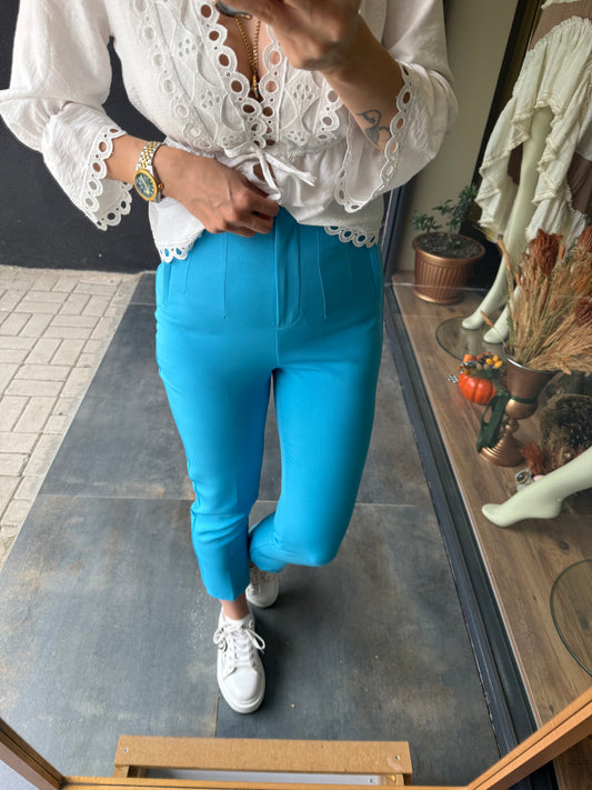 Bello Mavi Pensli Pantolon