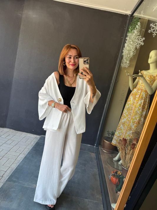 Ozyi Beyaz Tensel Takım