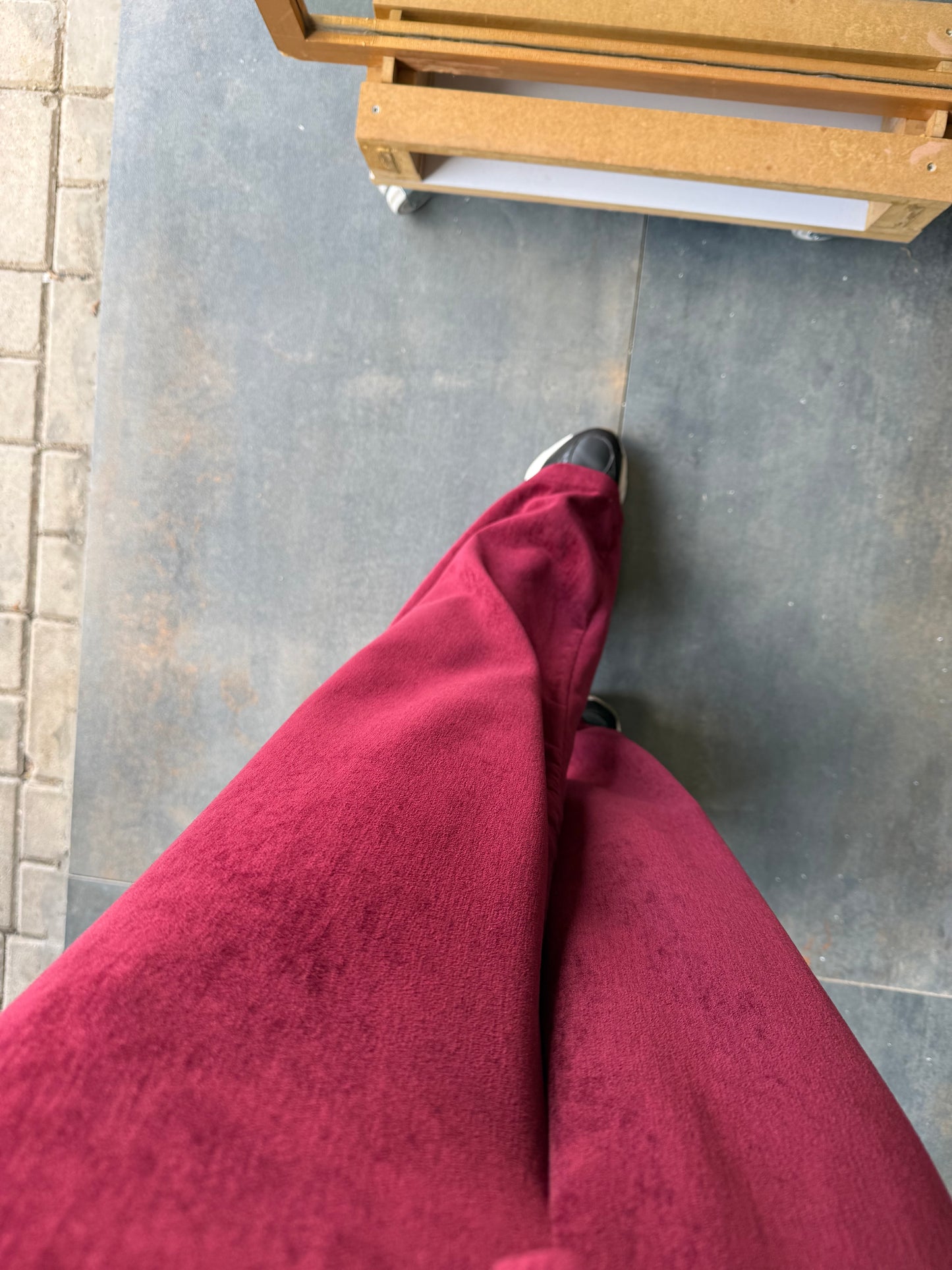 Doriko Bordo Kadife Takım