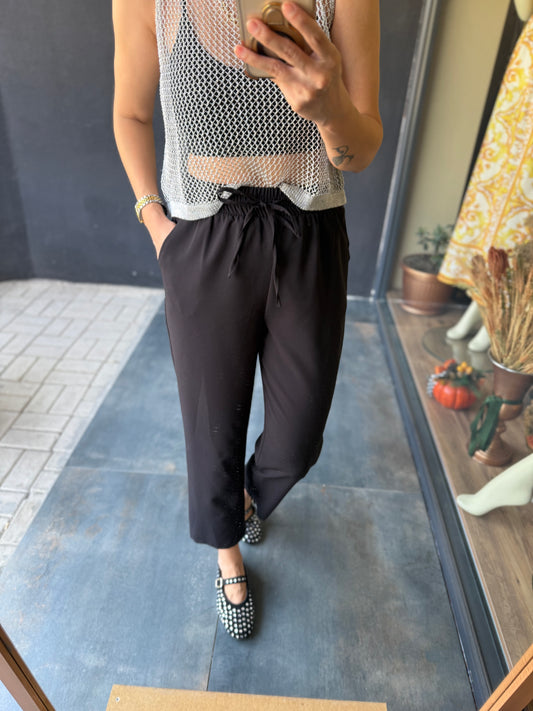 Qnc Siyah Tensel Pantolon