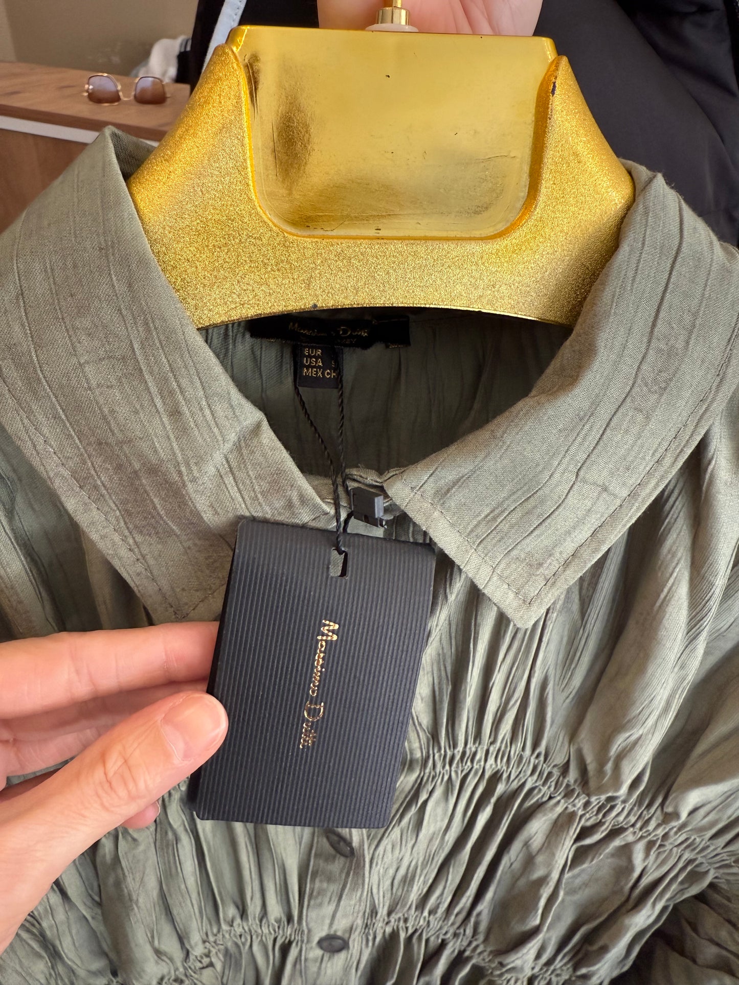 Massi Gri Bürümcük Gömlek