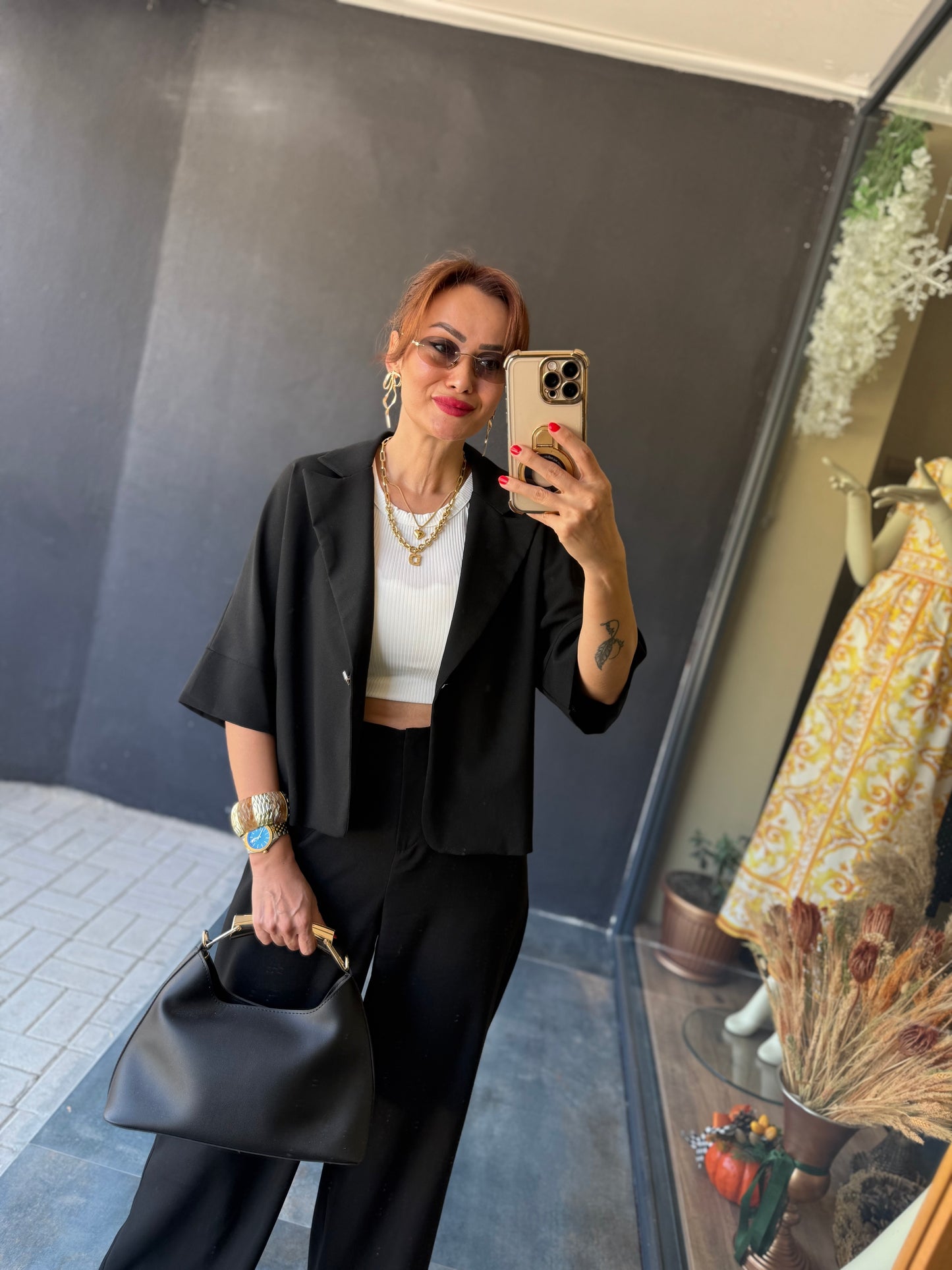 Belt Siyah Ceket & Pantolon Takım