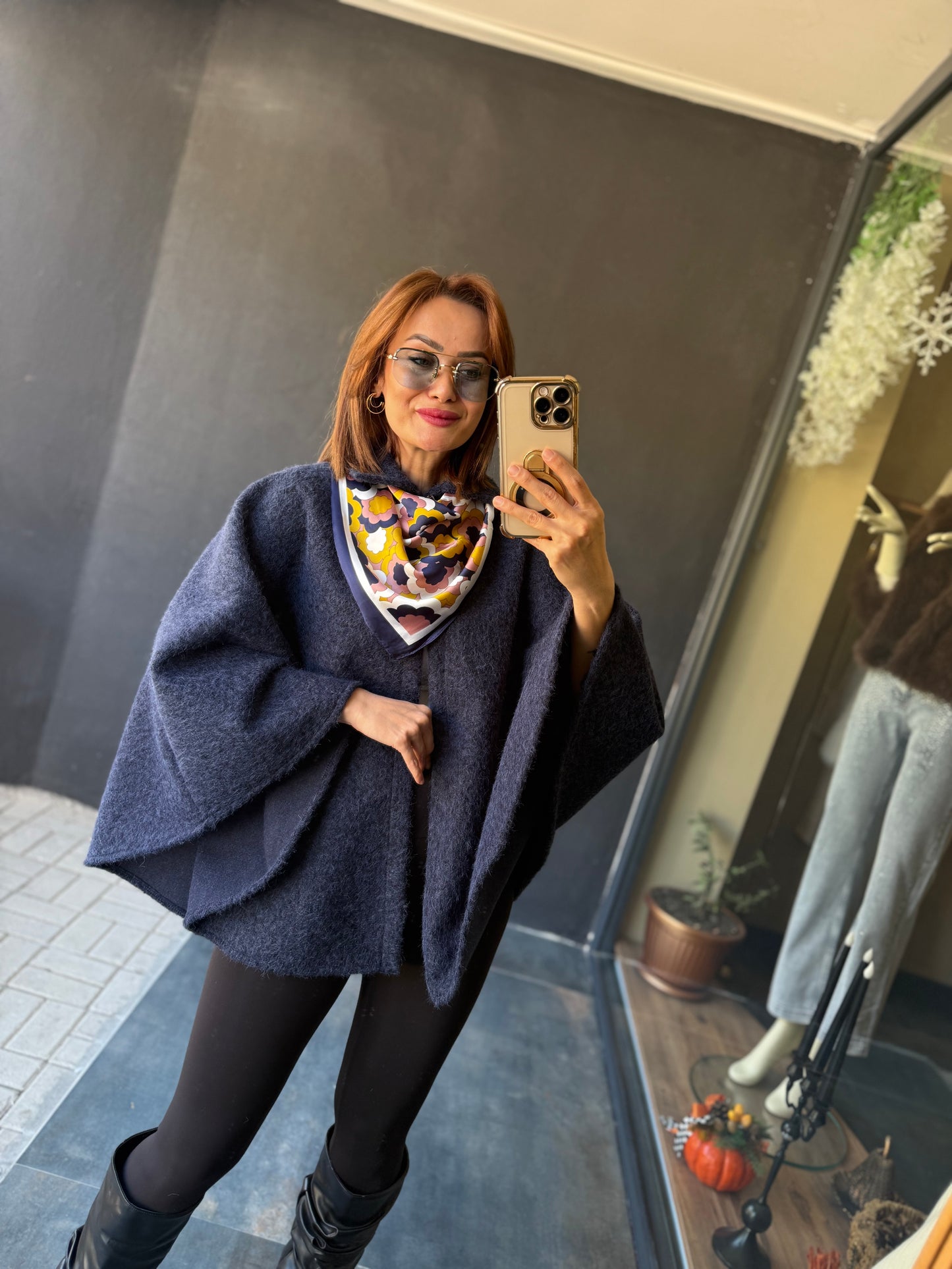 Pany Lacivert Kaşmir Panço