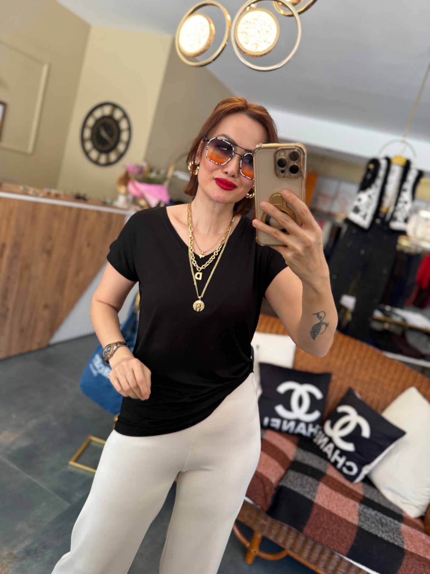 The Secret Siyah Basic T-Shirt