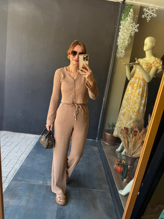 Gynamic Elit Örme Bej Takım