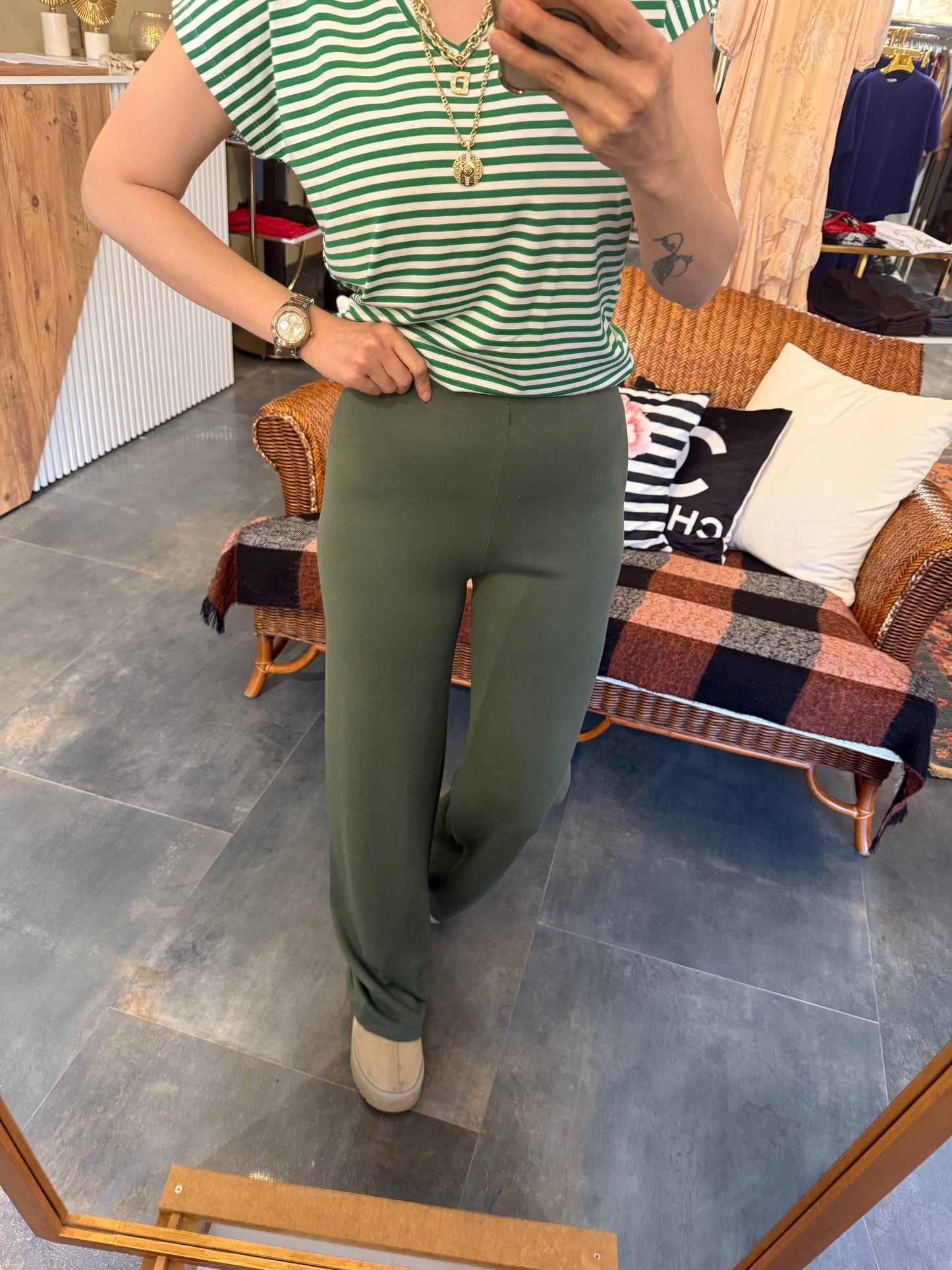 The Secret Yeşil Modal Pantolon