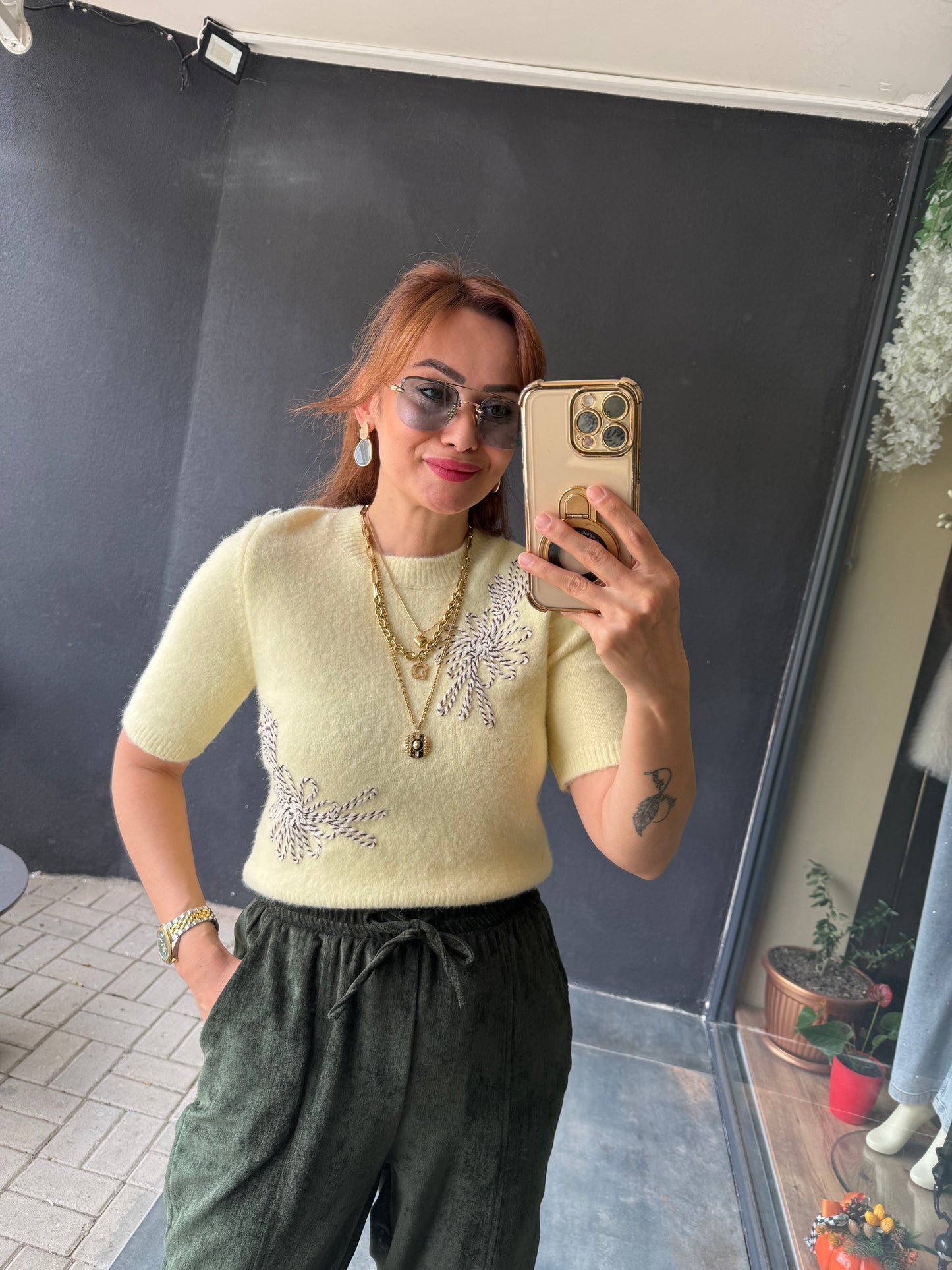 Harce Sarı Yumoş Triko