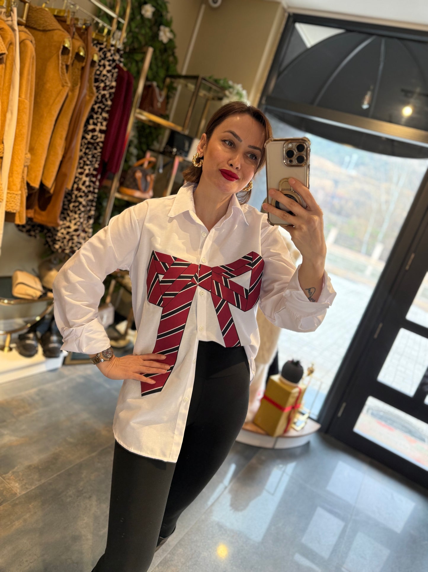 Meky Kurdele Beyaz Gömlek