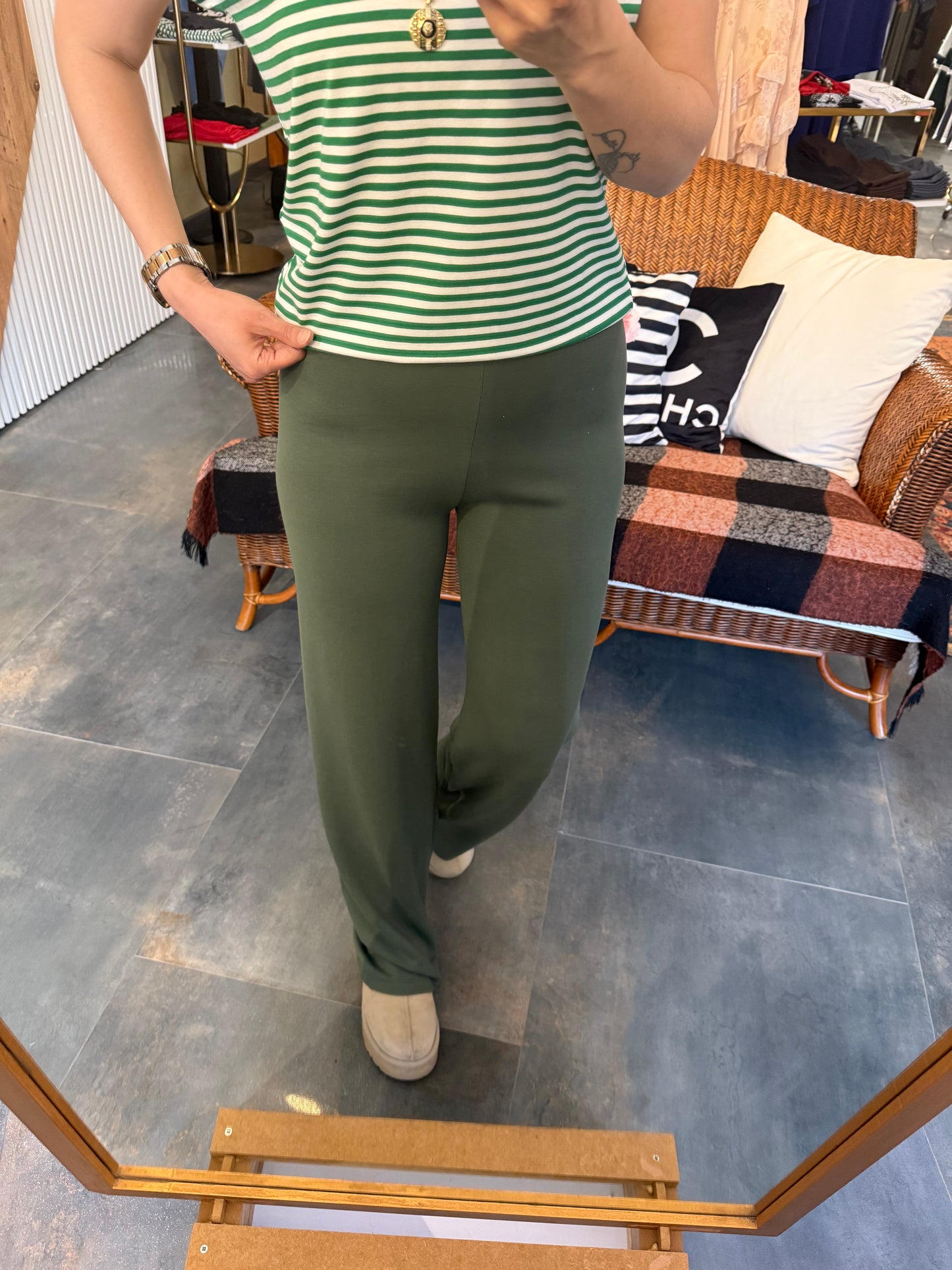 The Secret Yeşil Modal Pantolon