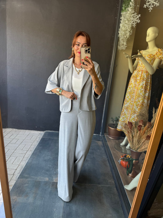 Belt Gri Ceket & Pantolon Takım