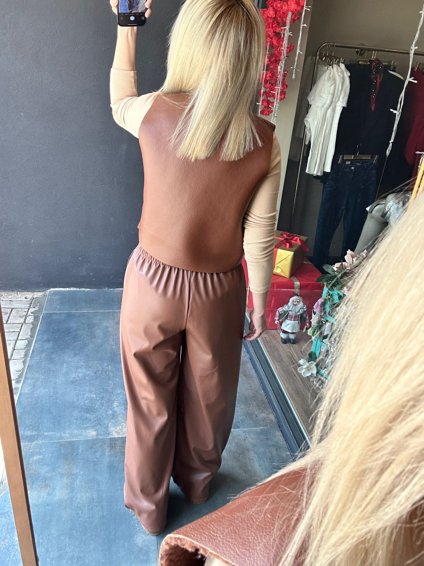 Topshow Deri Palazzo Takım