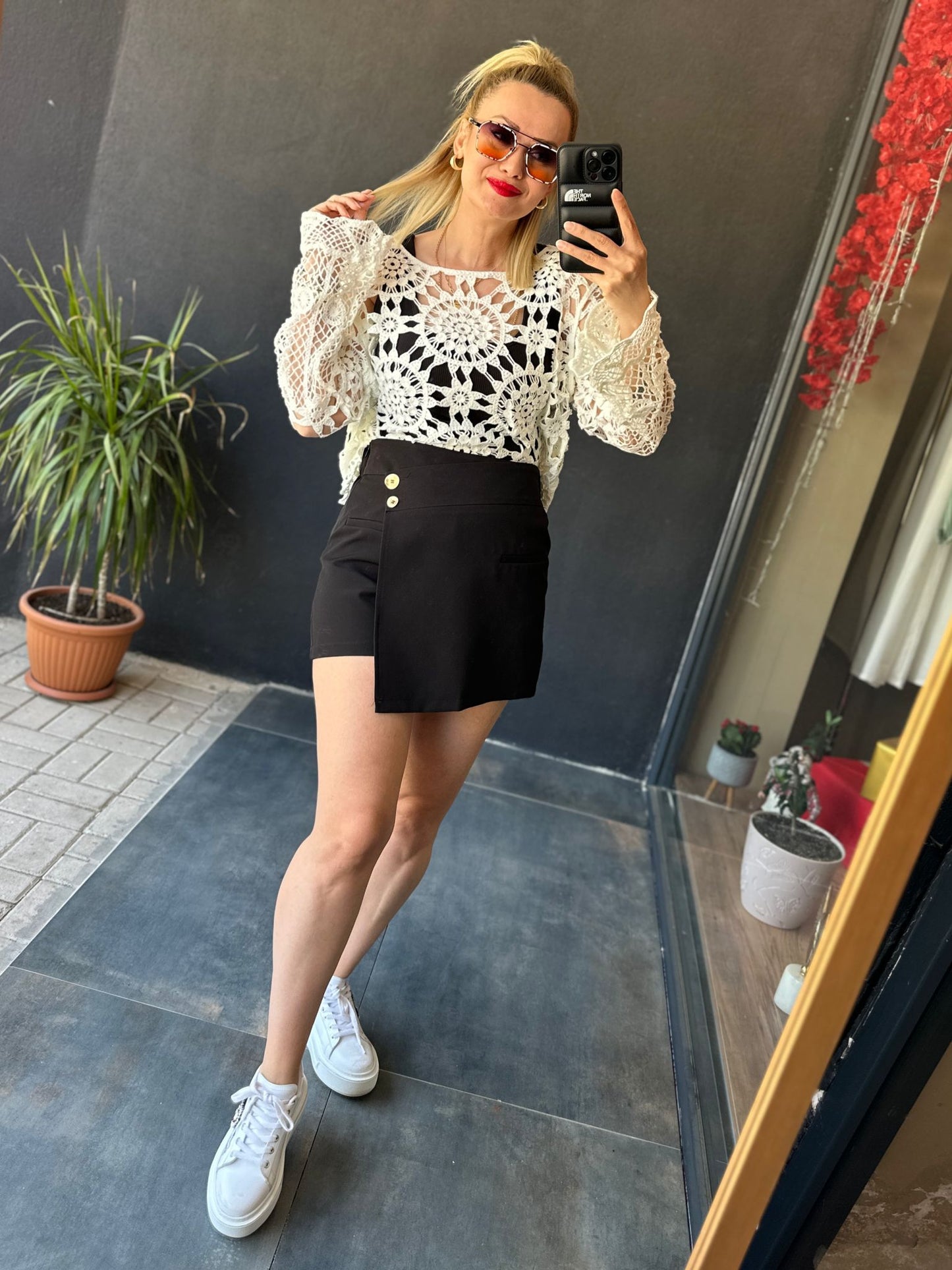 Zary Siyah Şort / Etek