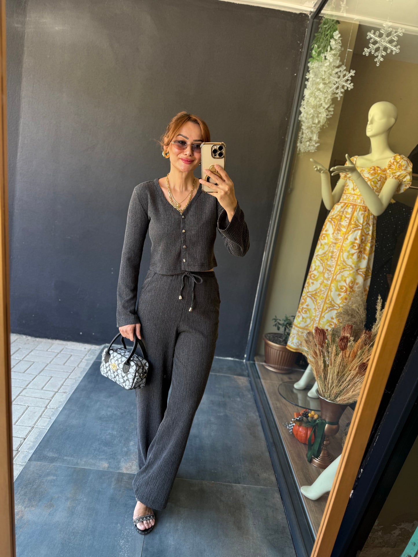 Gynamic Elit Örme Antrasit Takım