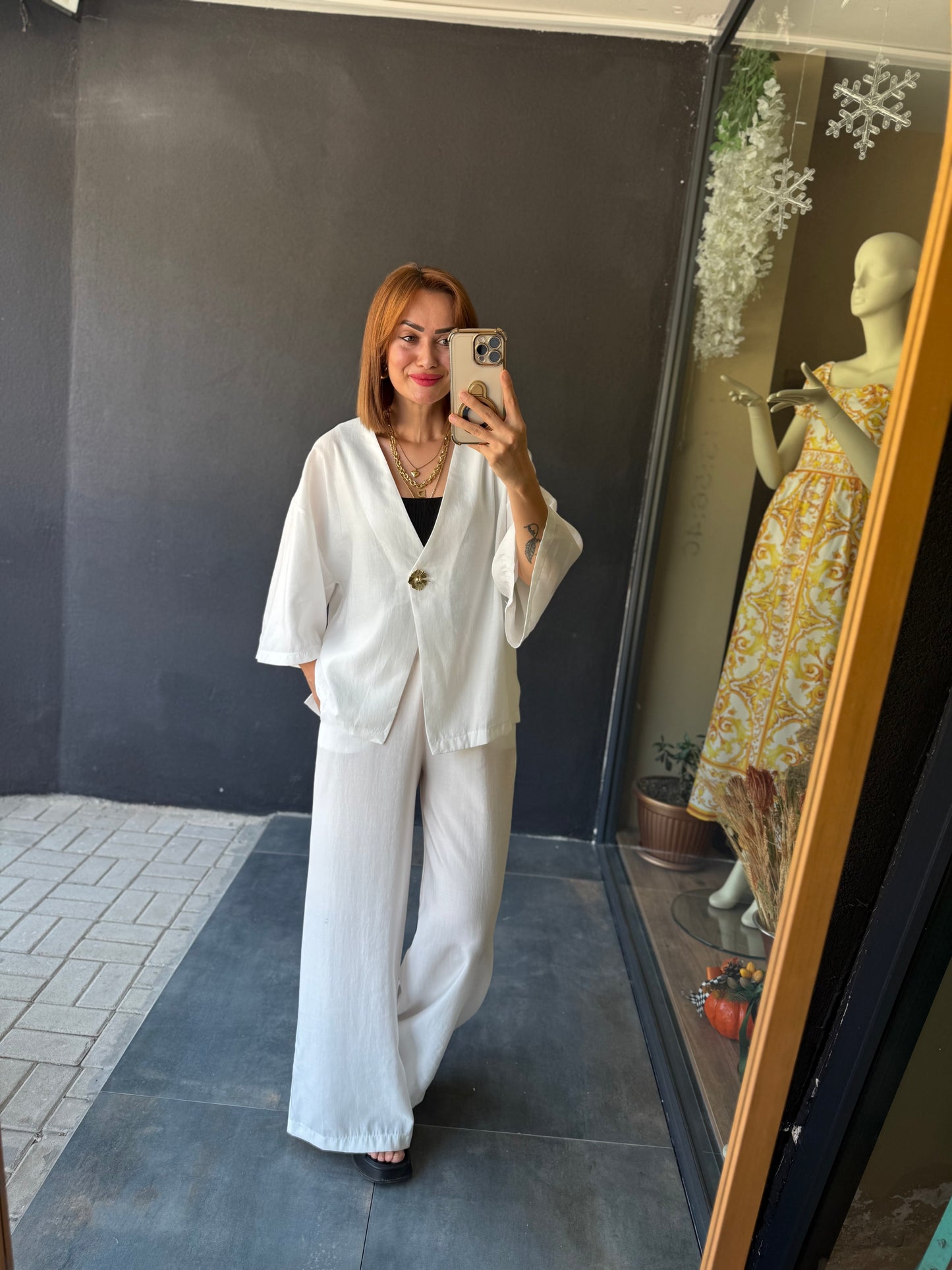 Ozyi Beyaz Tensel Takım