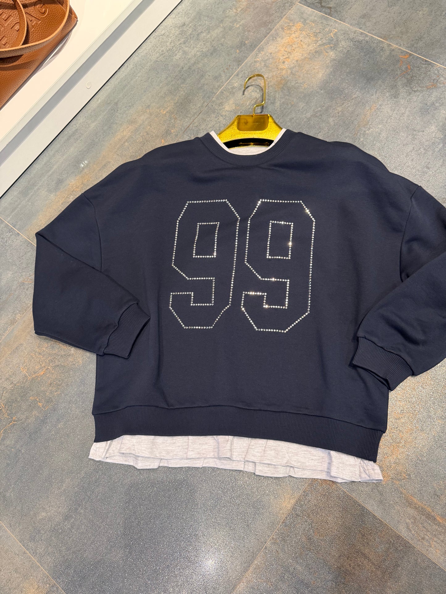 Jotila Pamuk Lacivert Sweat