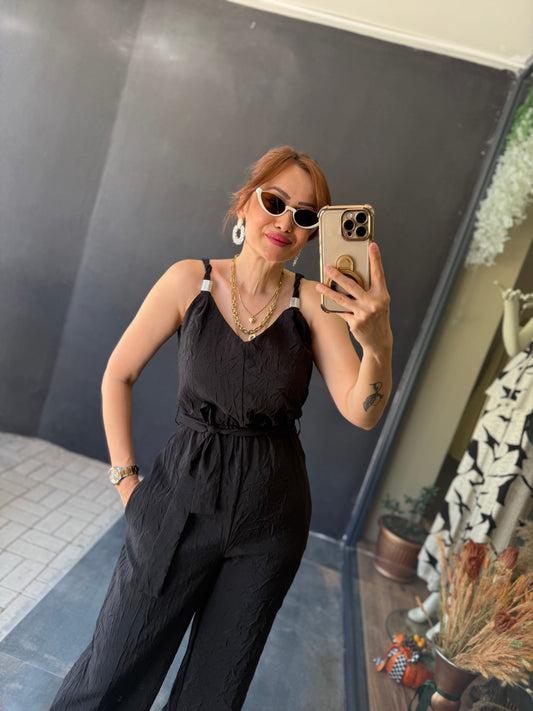 New Pera Siyah Tulum