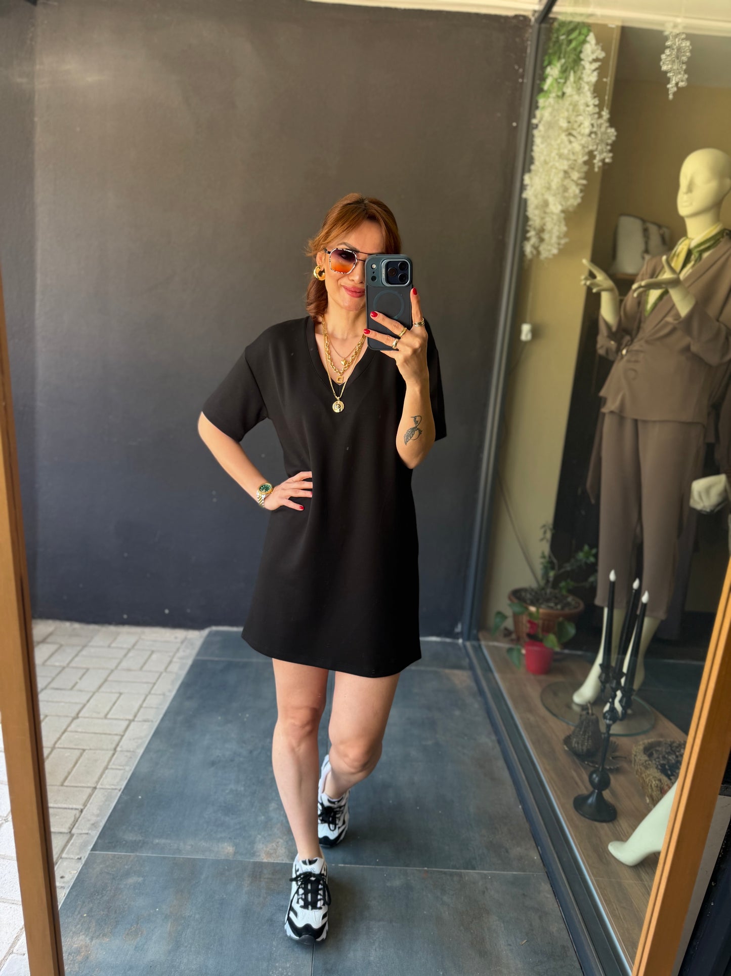 Wear Siyah Basic Elbise